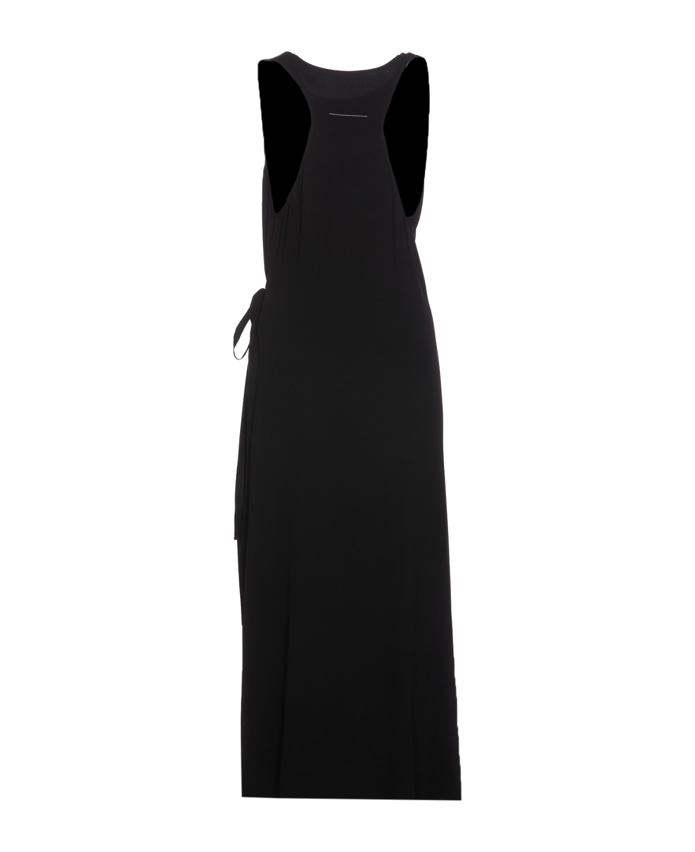 MM6 Maison Margiela Belted Sleeveless Maxi Dress - Black ワンピース＆ドレス