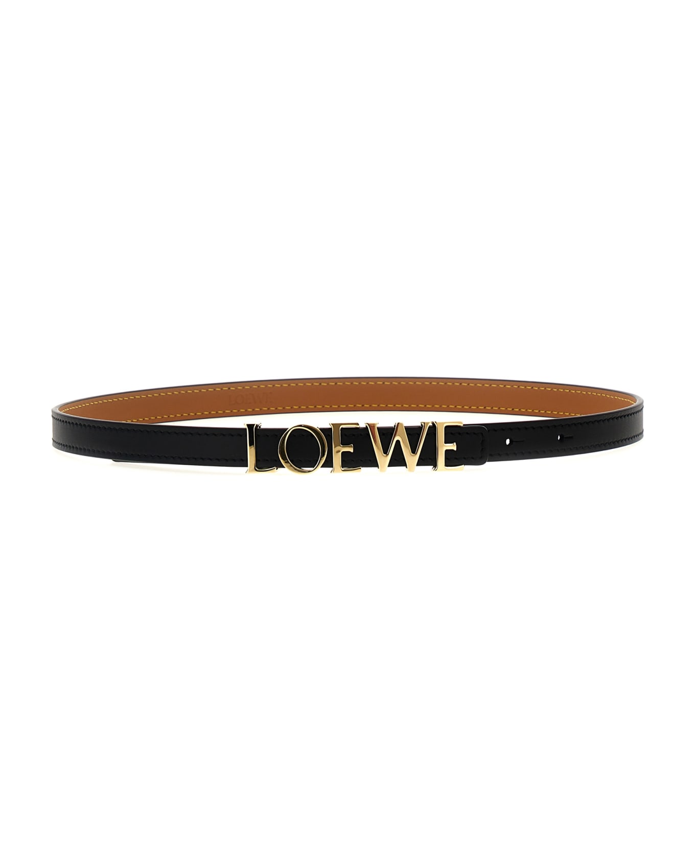Loewe 
lettering
 Logo Belt - Black