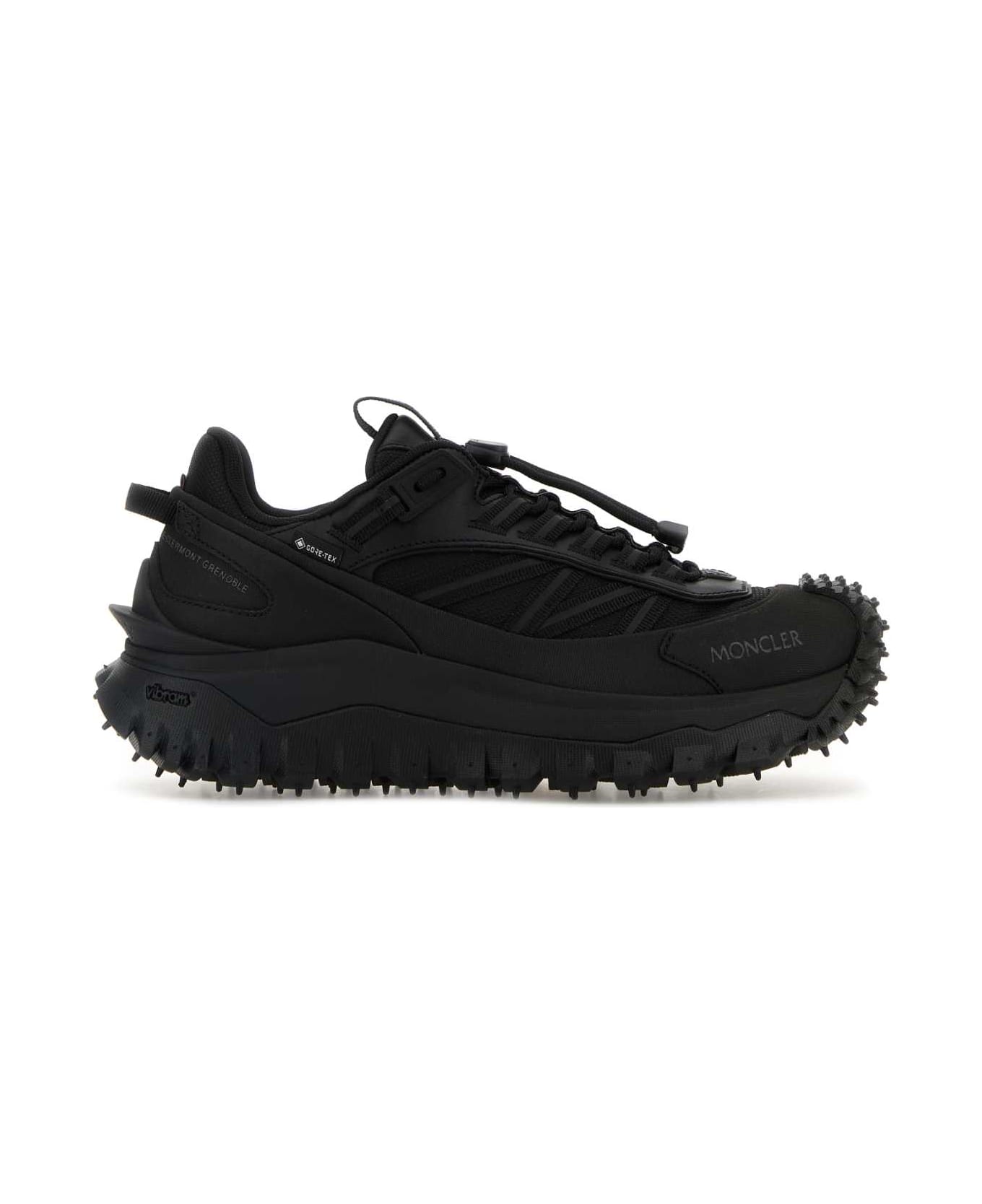 Moncler Black Fabric Trailgrip Gtx Sneakers - 999