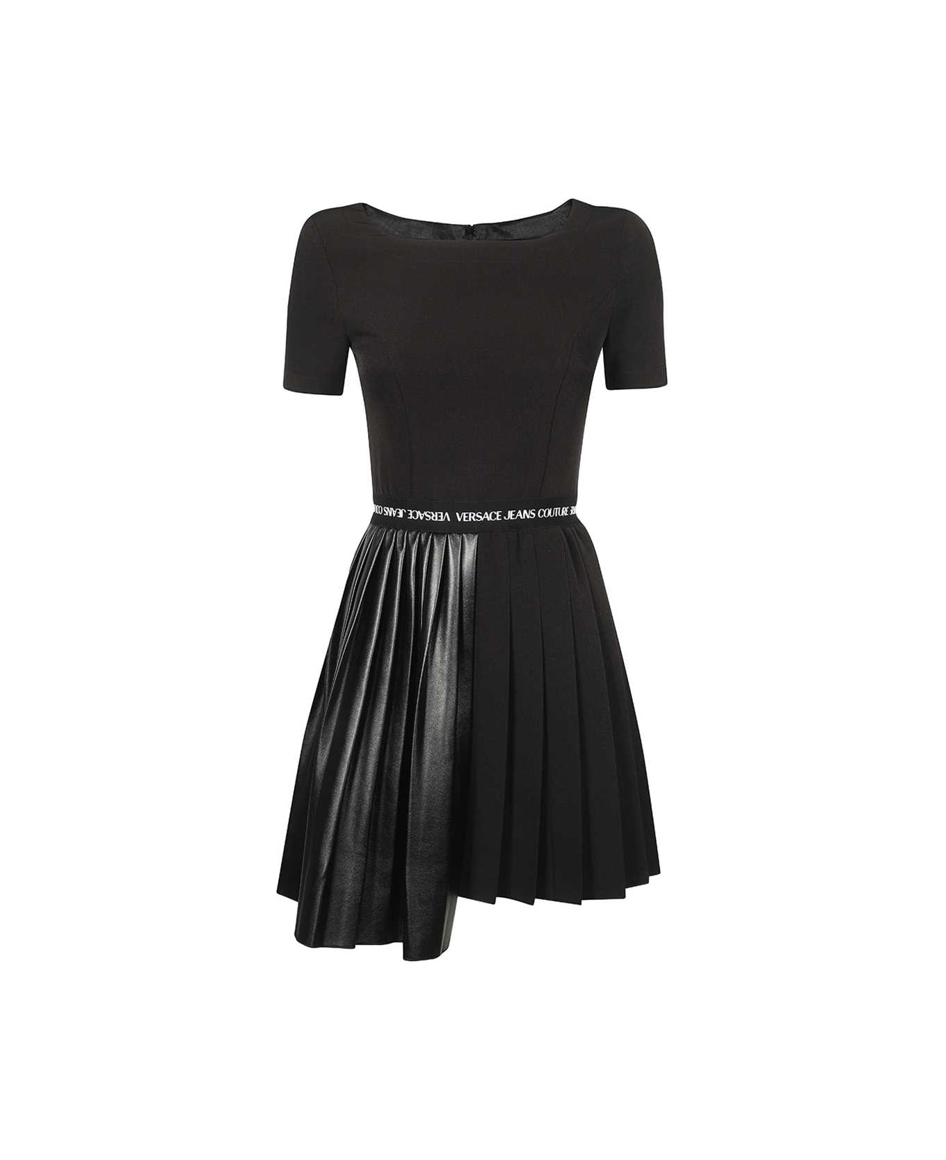 Versace Jeans Couture Pleated Dress - black