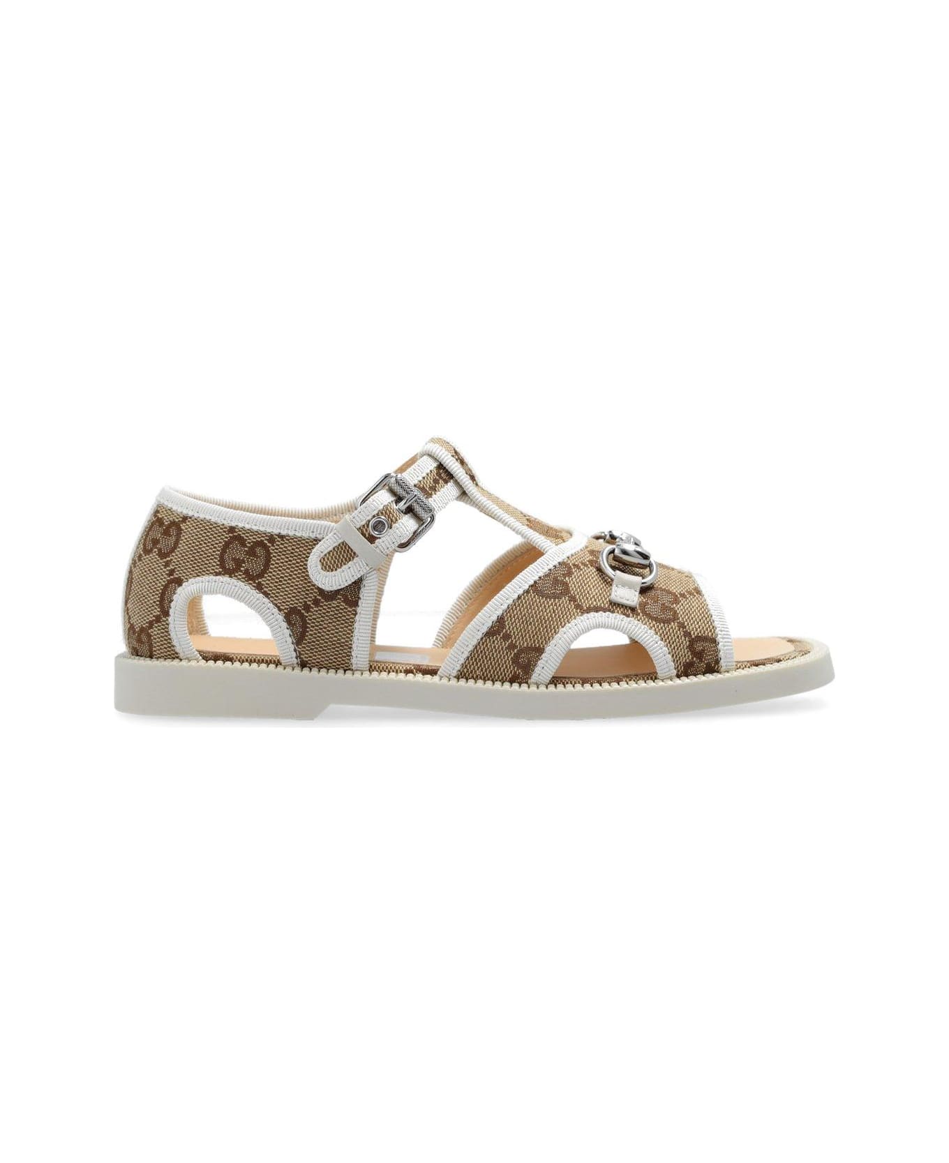 Gucci Buckled Open Toe Sandals - White シューズ