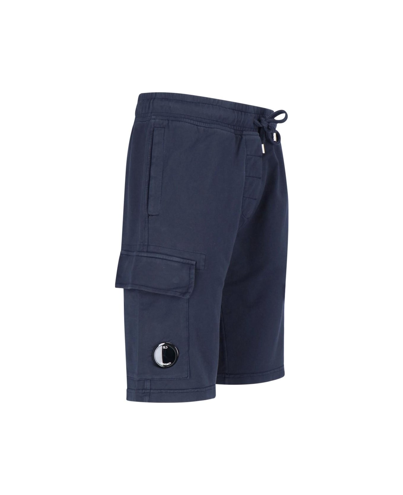 C.P. Company Logo Jogger Shorts - Blue ショートパンツ