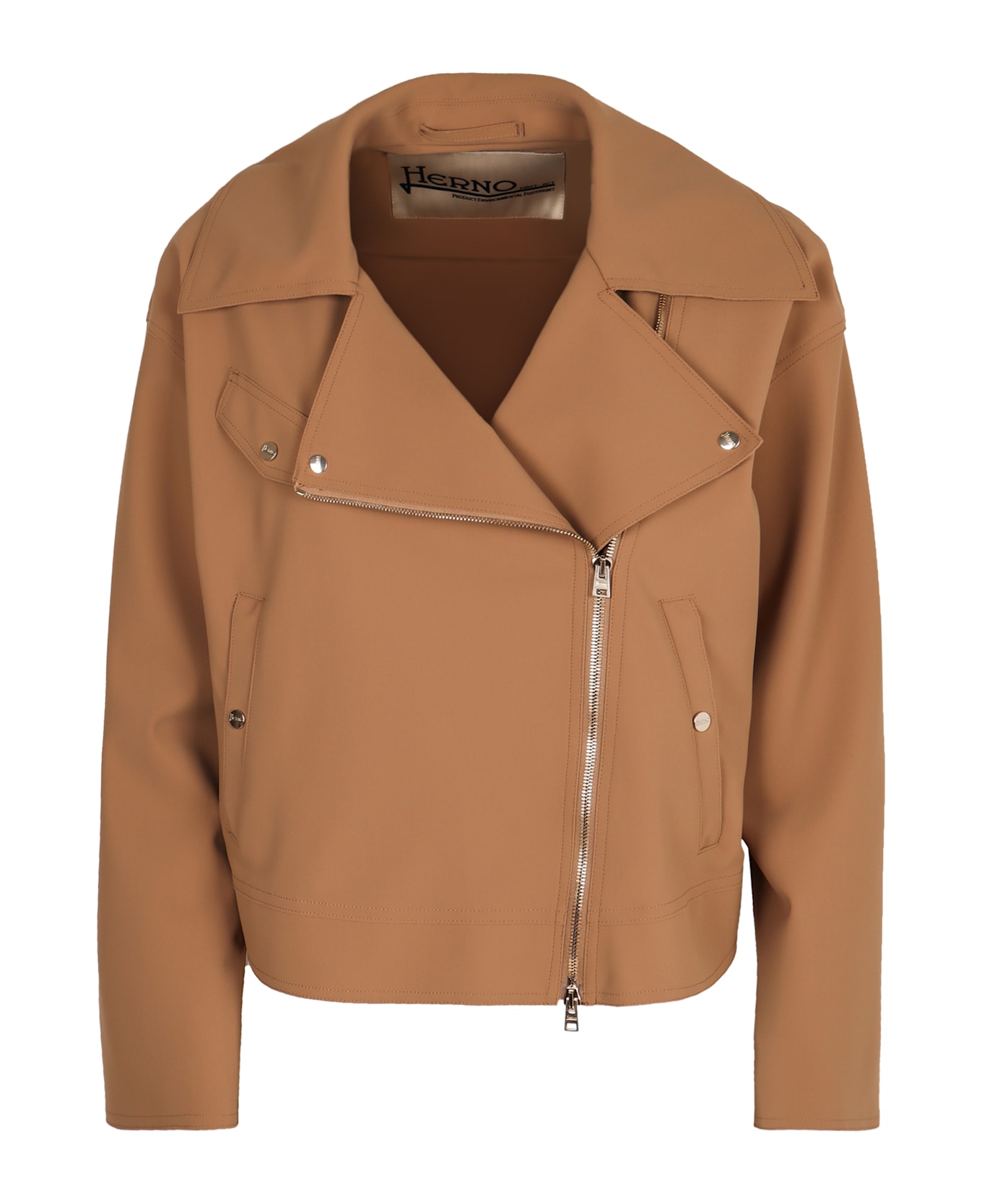 Herno Biker Jacket - Camel