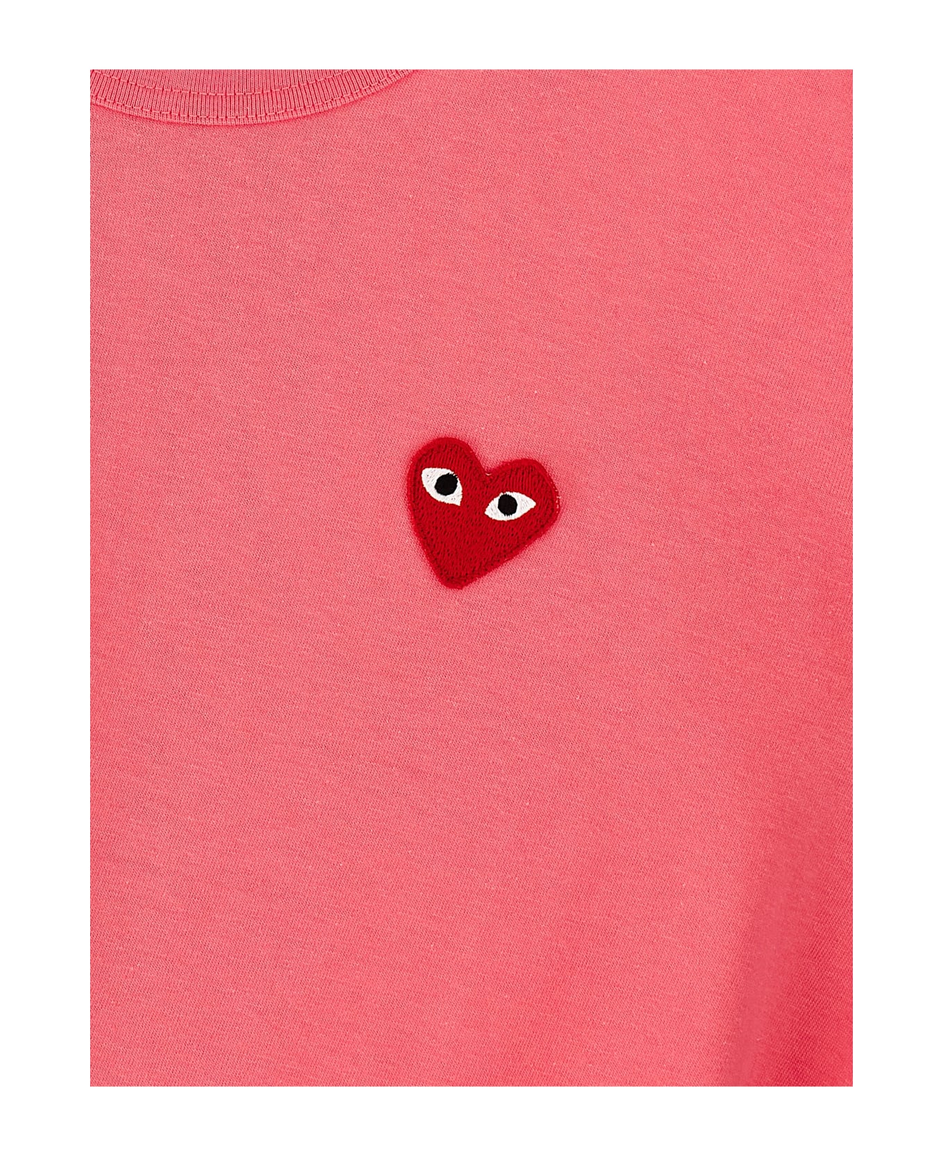 Comme des Garçons Play Logo Patch T-shirt - Pink