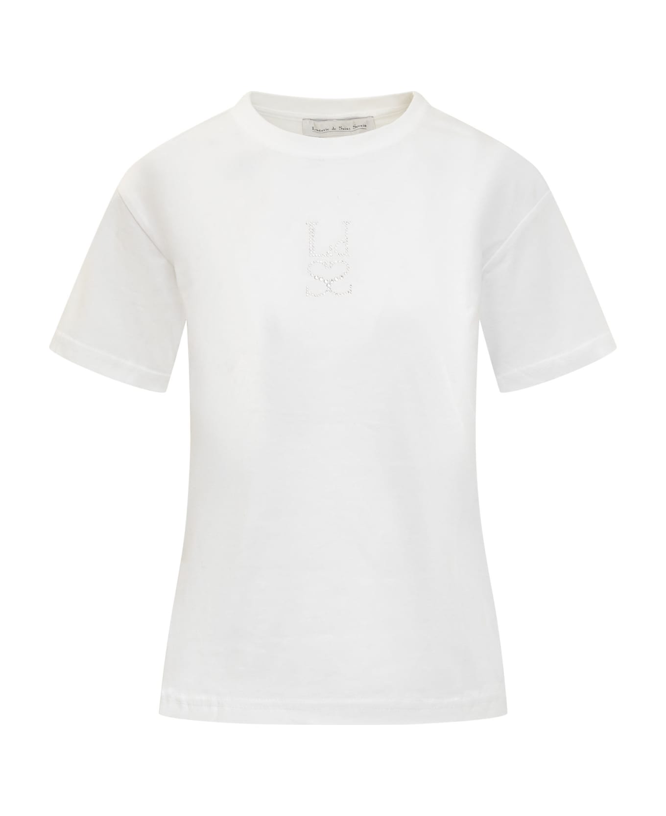 Ludovic de Saint Sernin Crystal T-shirt - White Tシャツ