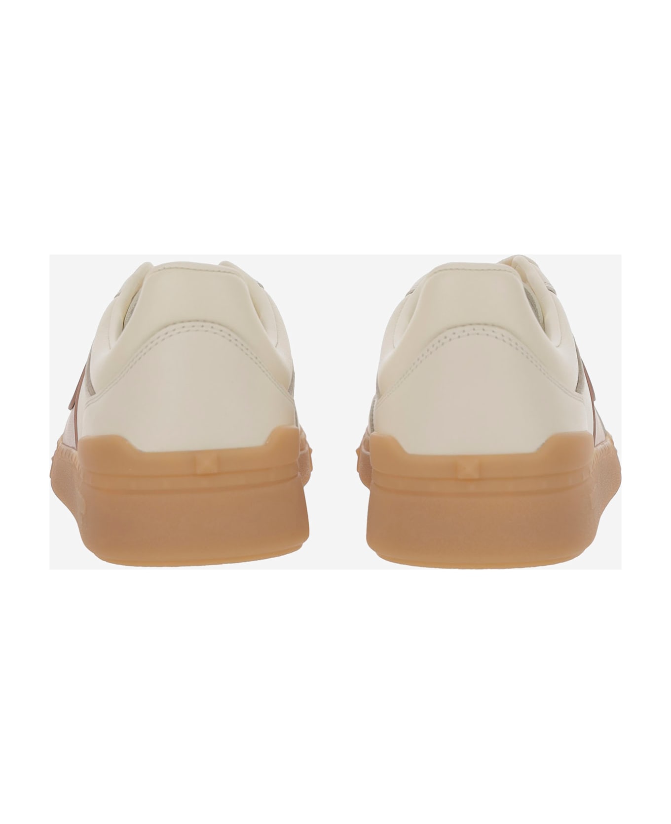 Valentino Garavani Upvillage Leather Sneakers - Ivory