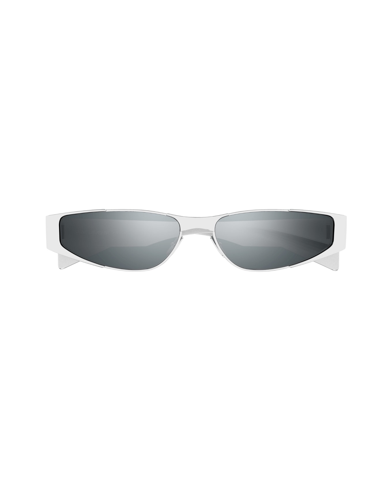 Saint Laurent Eyewear Saint Laurent Sl 739 Linea Sl Logo 001 Silver Silver Sunglasses - Argento