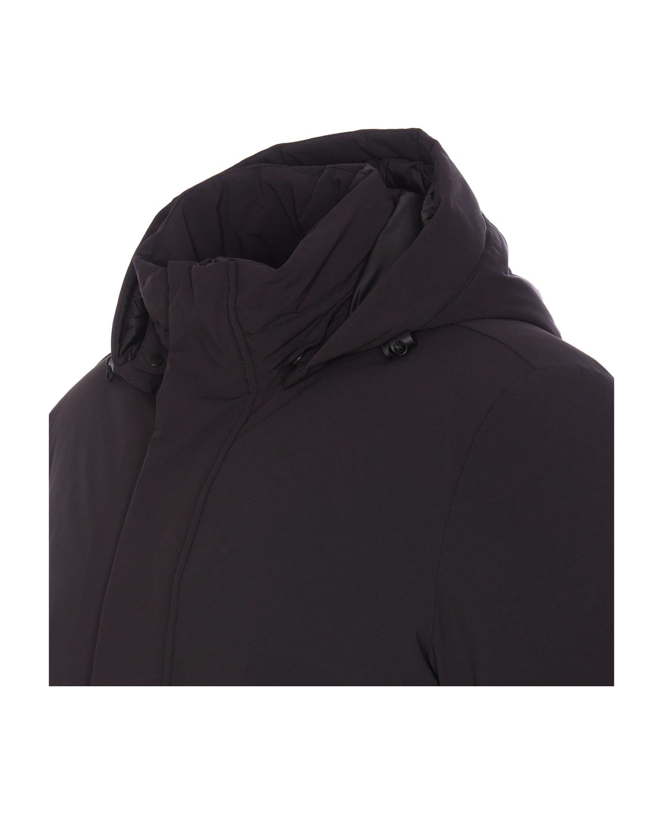 Woolrich Padded Detachable Hooded Jacket - Black