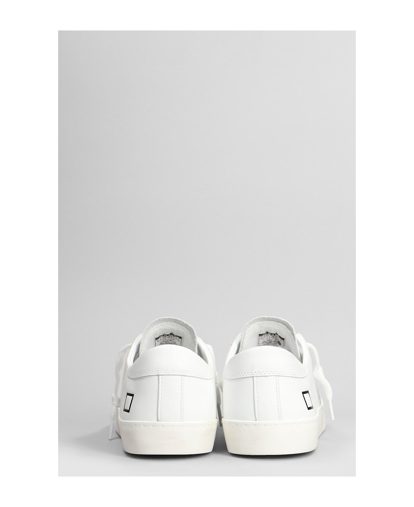 D.A.T.E. Hill Low Sneakers In White Leather - white