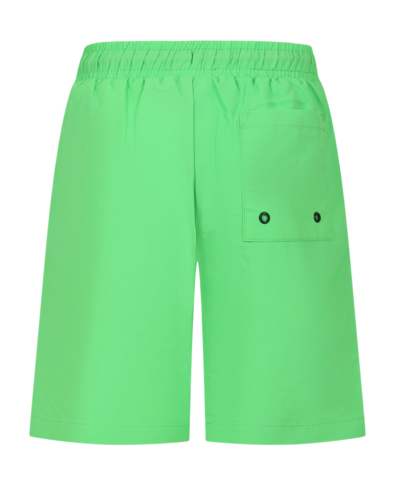Marc Jacobs Green Boxer Shorts For Boy With Logo - Green