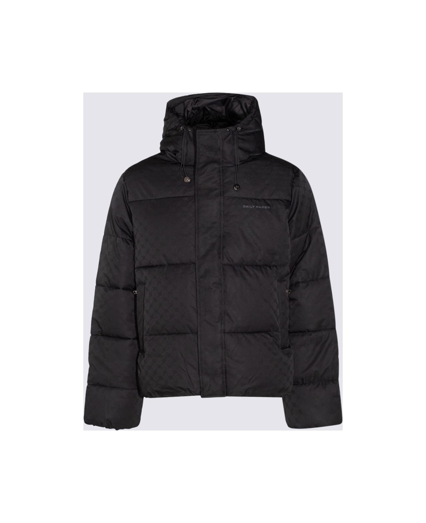 Daily Paper Black Nylon Down Jacket - BLACK ダウンジャケット