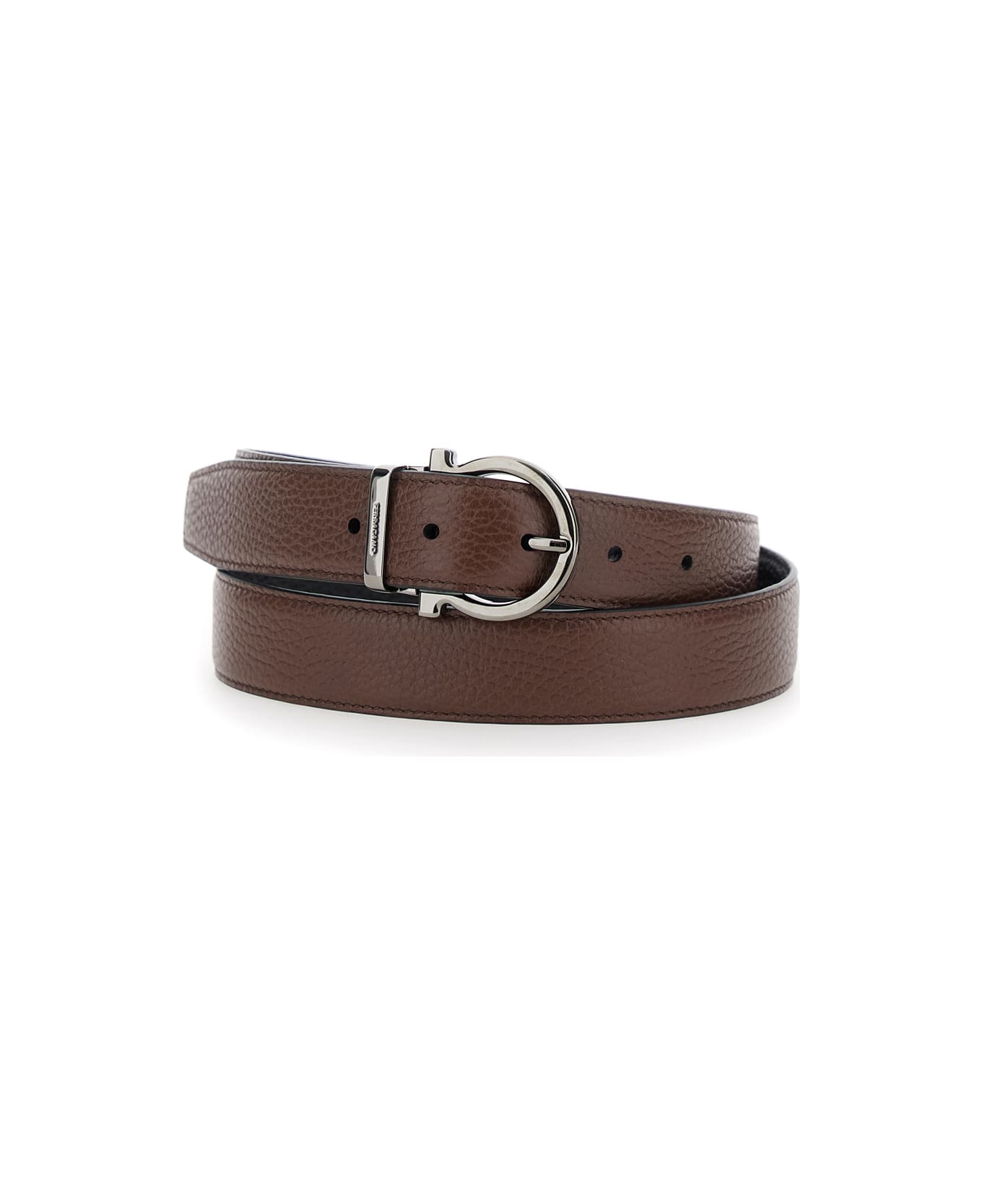 Ferragamo Double Adjus - Brown