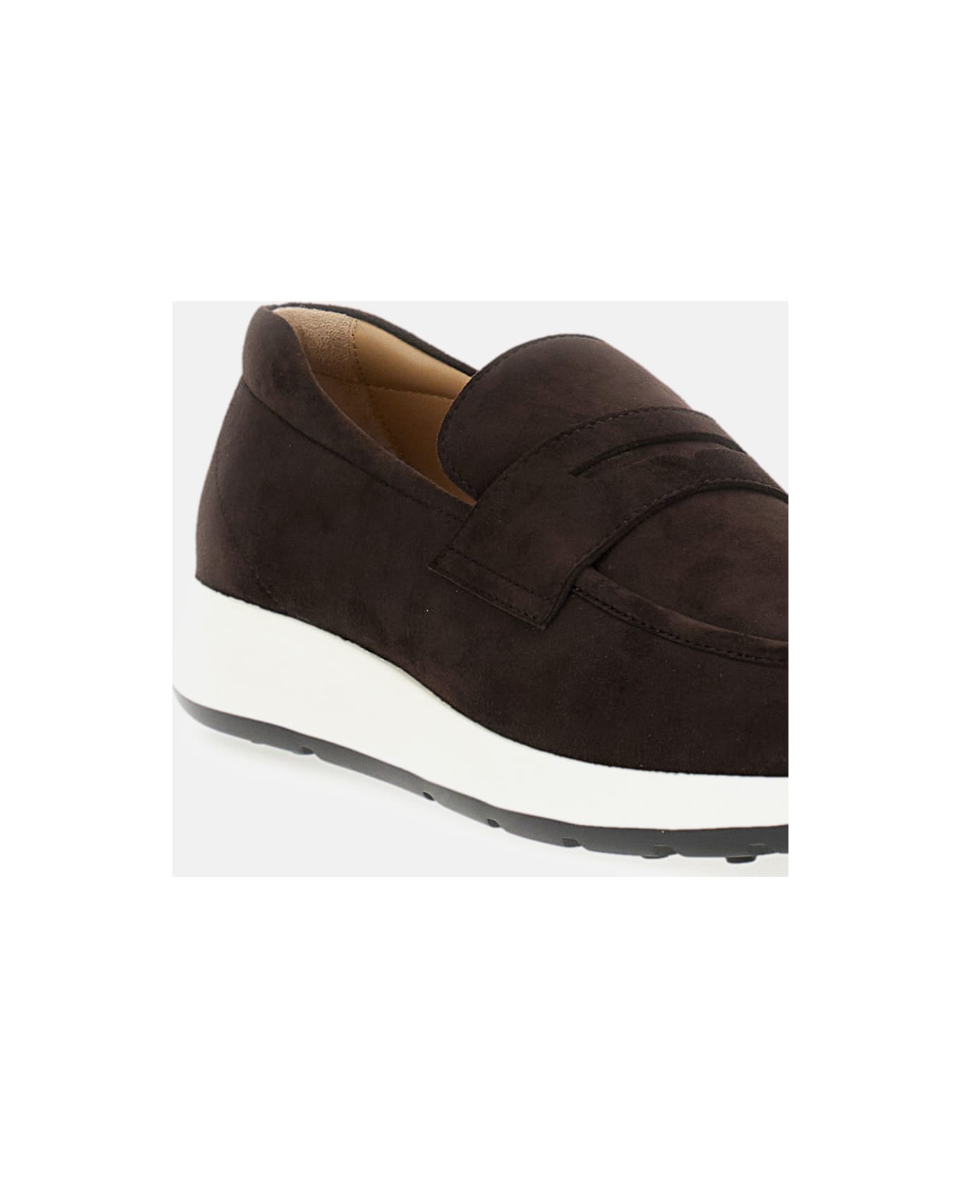 Tod
s Red Hot Pashmy Suede Loafer-sneakers - Brown