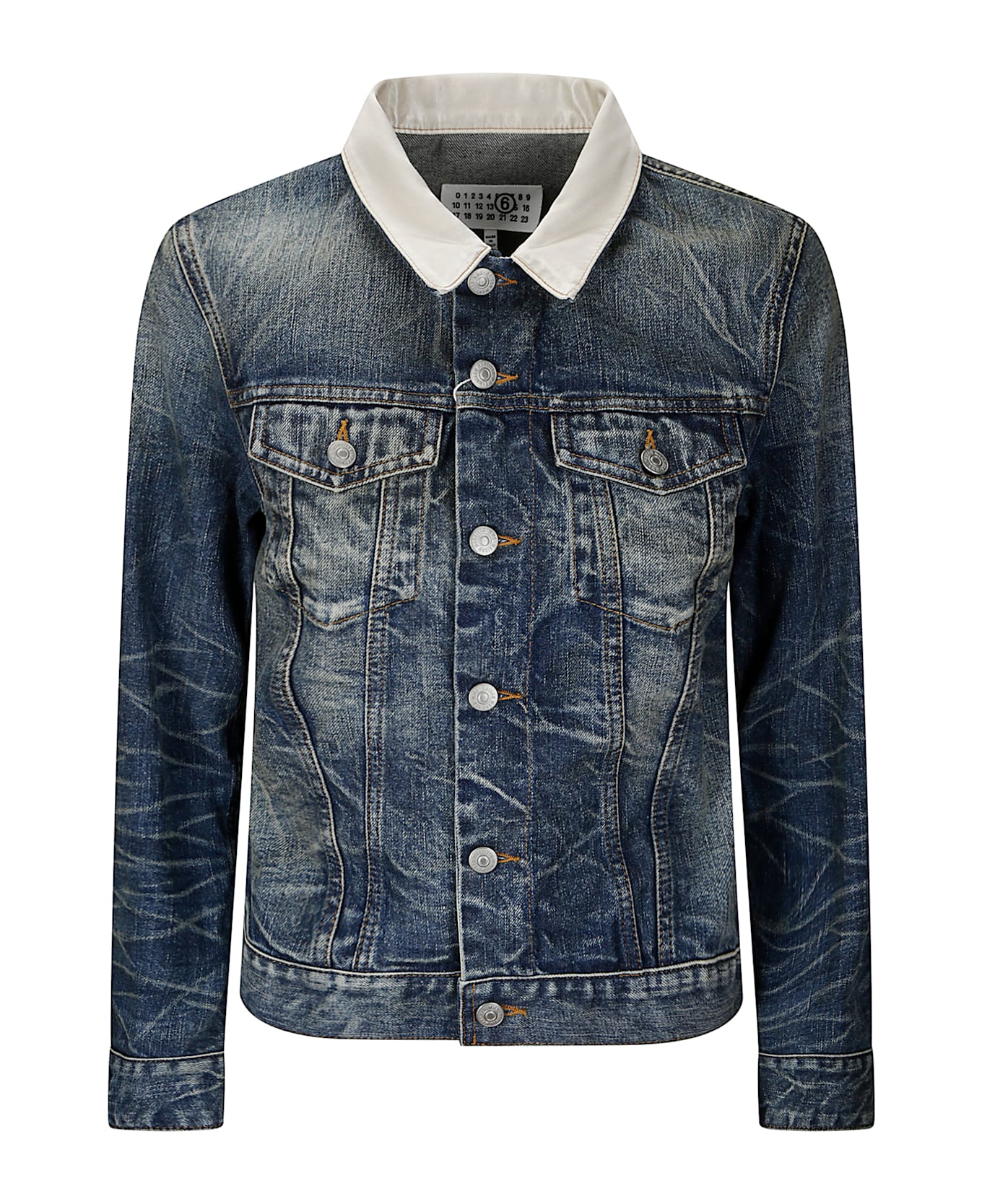 MM6 Maison Margiela Sportsjacket - WHITE/PINK PRINT
