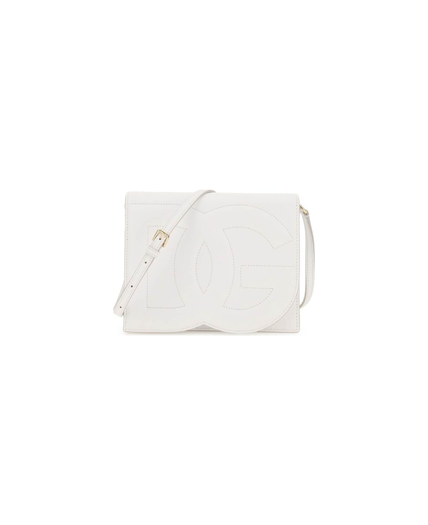 Dolce & Gabbana Dg Logo Crossbody Bag - White