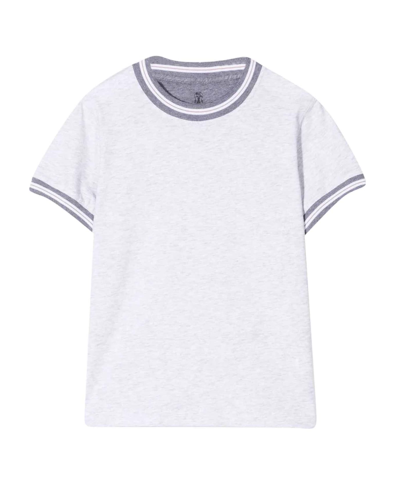 Brunello Cucinelli Gray T-shirt Boy - Grigia