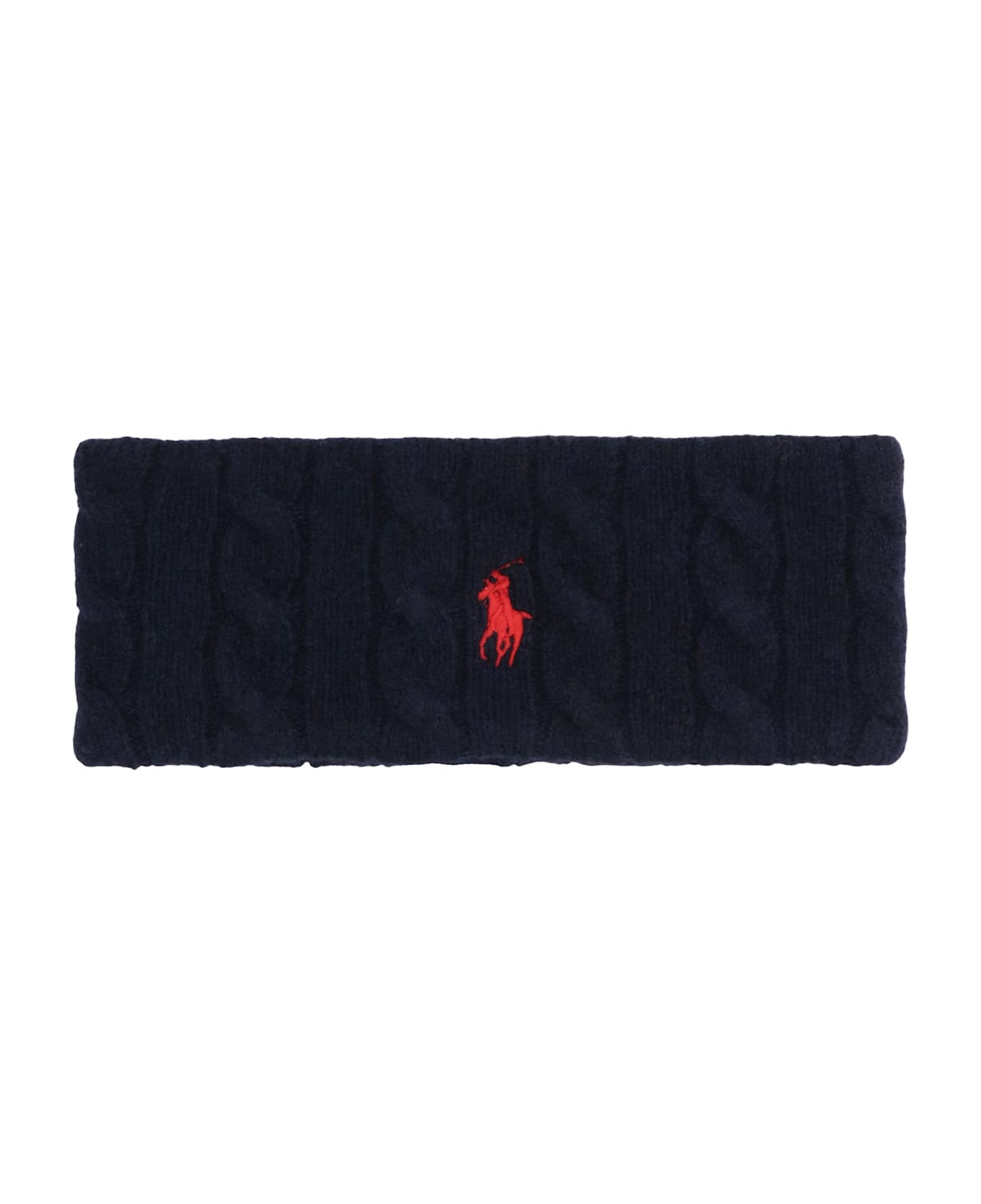Polo Ralph Lauren Knitted Headband With Logo - blue