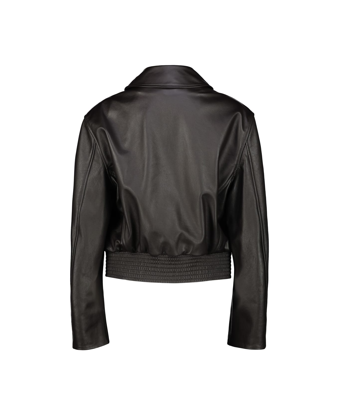 Lemaire Boxy Leather Blouson - Moka