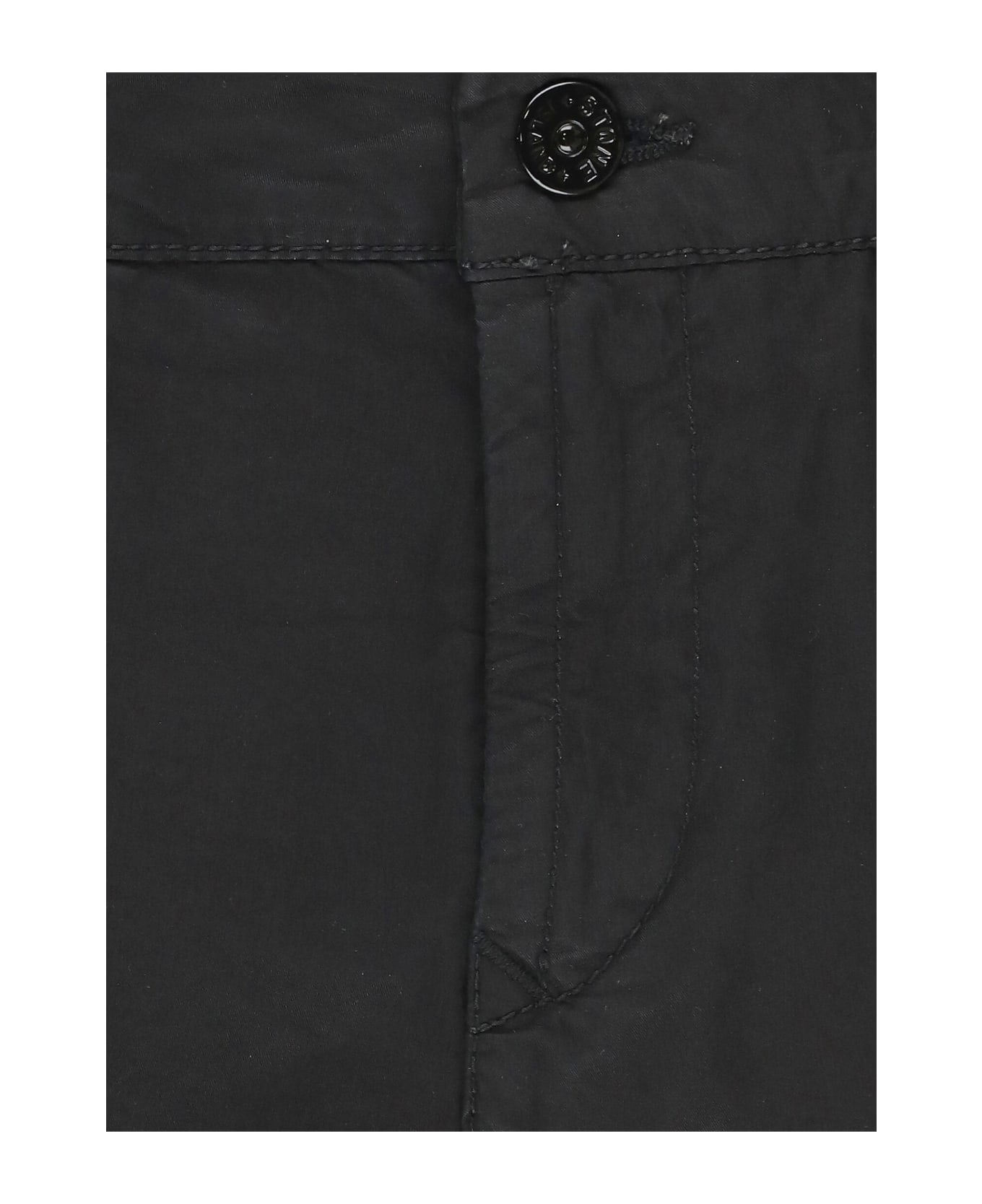 Stone Island Cotton Bermuda Shorts - Black ボトムス