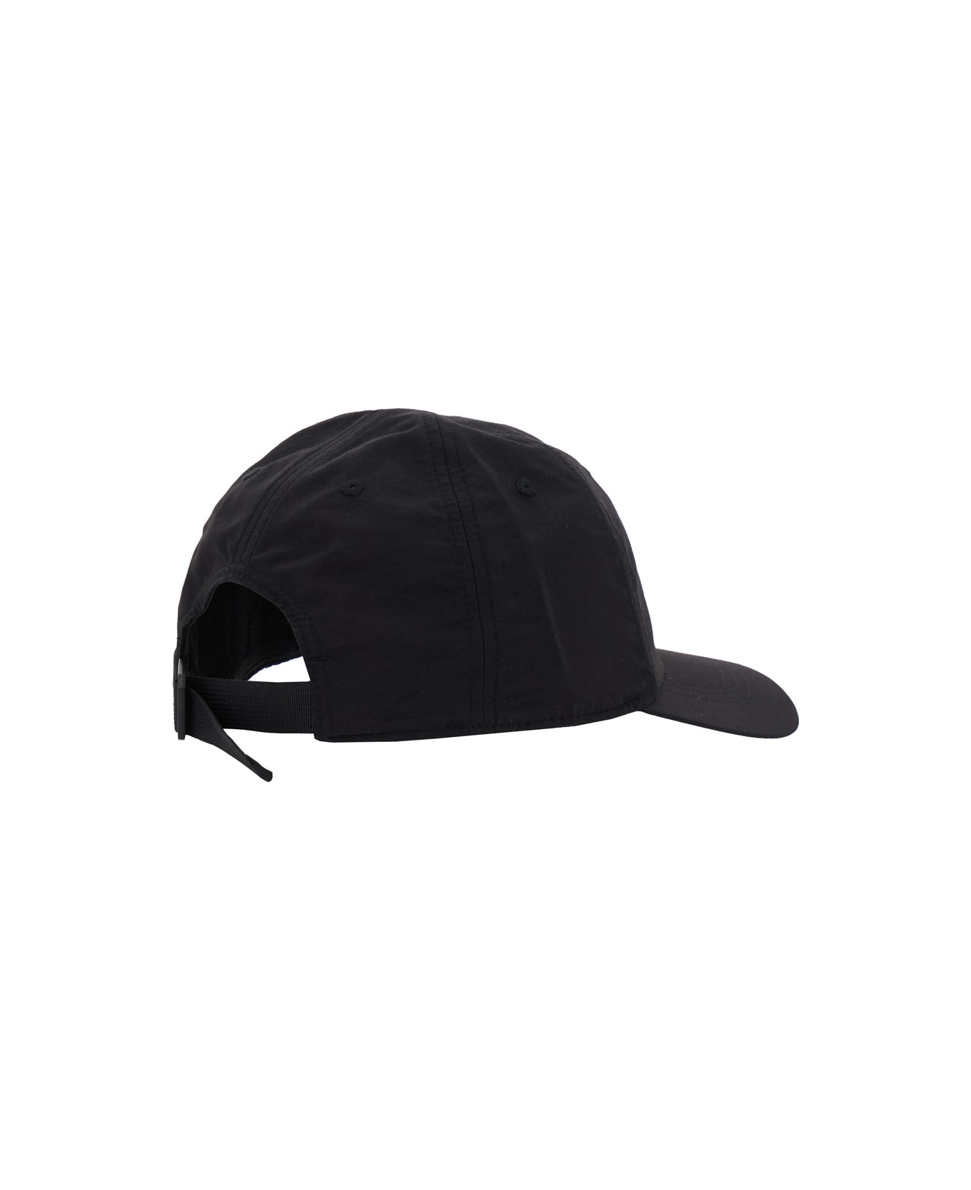 The North Face Black Baseball Cap With Logo Print On The Front In Tech Fabric Man - Black