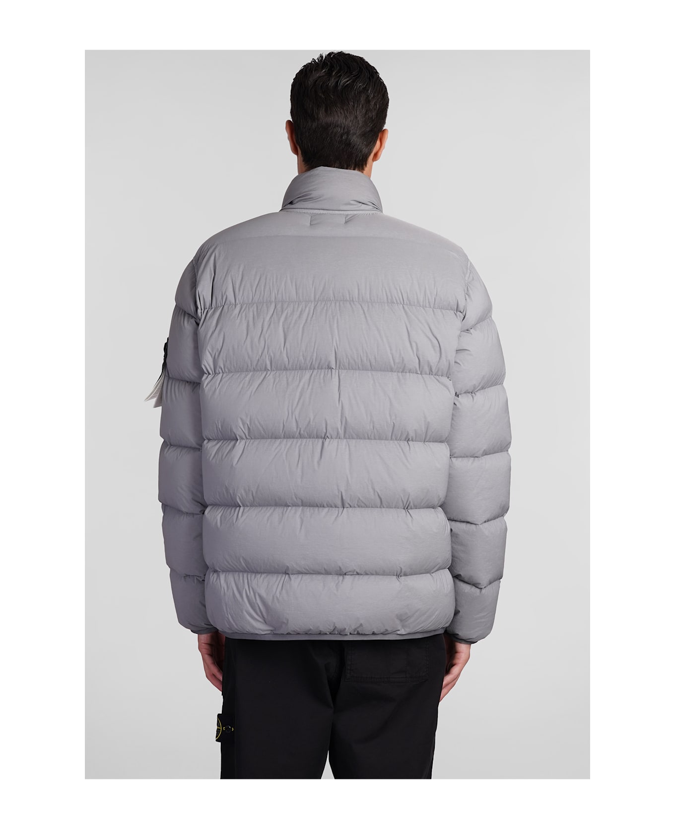 Stone Island Puffer In Grey Polyamide - grey