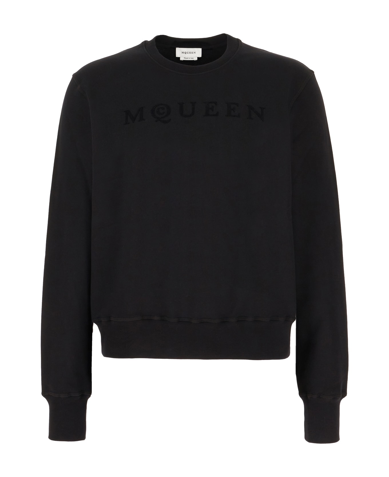Alexander McQueen Black Cotton Sweatshirt