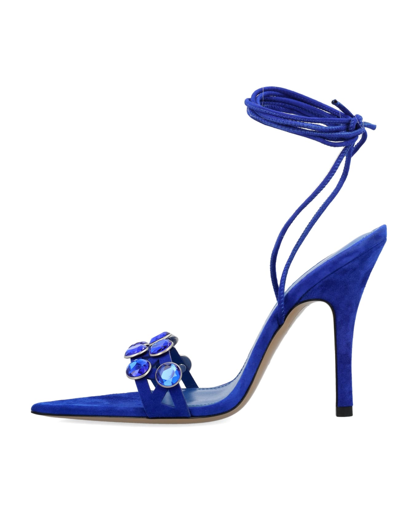 The Attico Grid Sandals - ELECTRIC BLUE