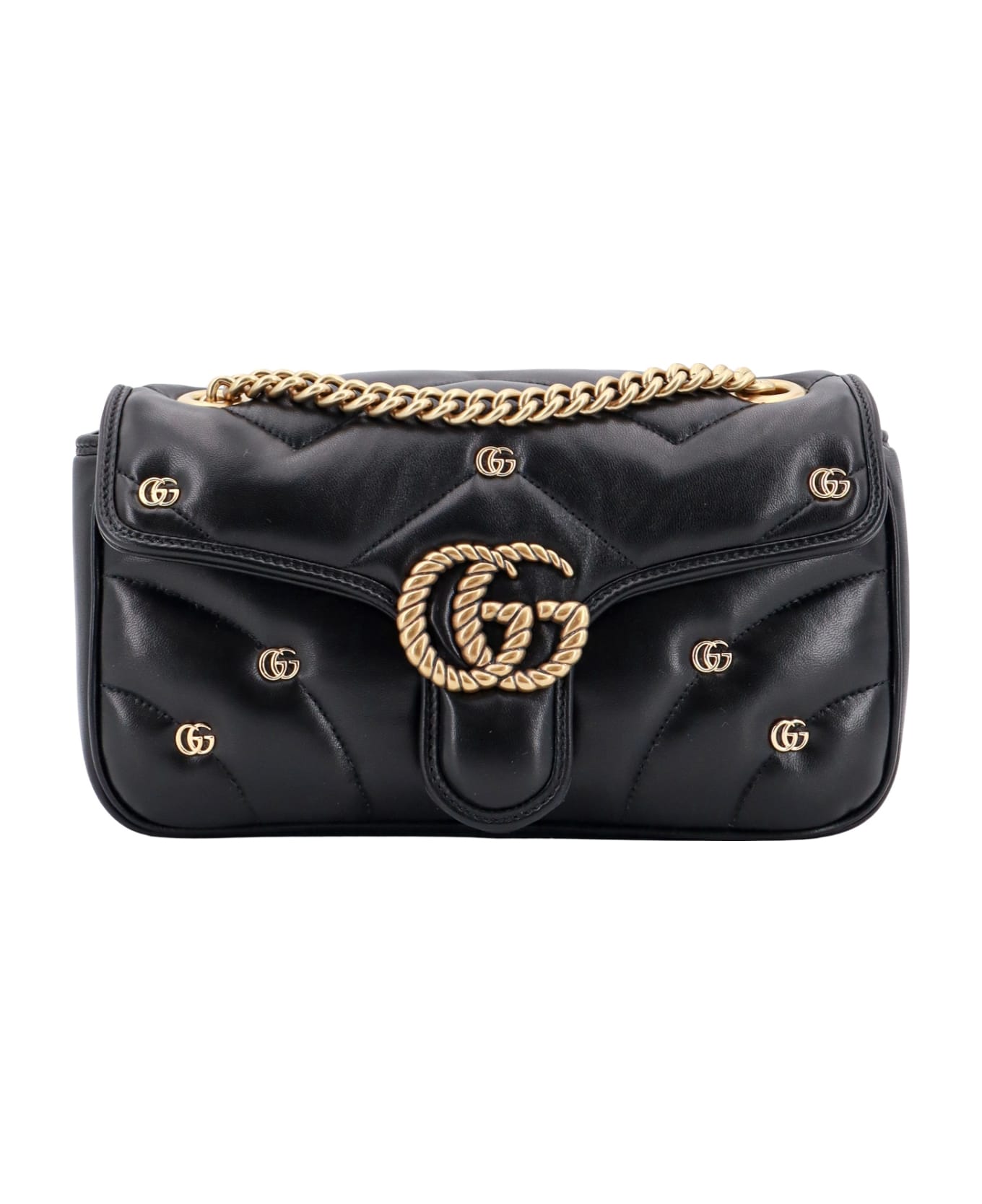 Gucci Gg Marmont Shoulder Bag - Black