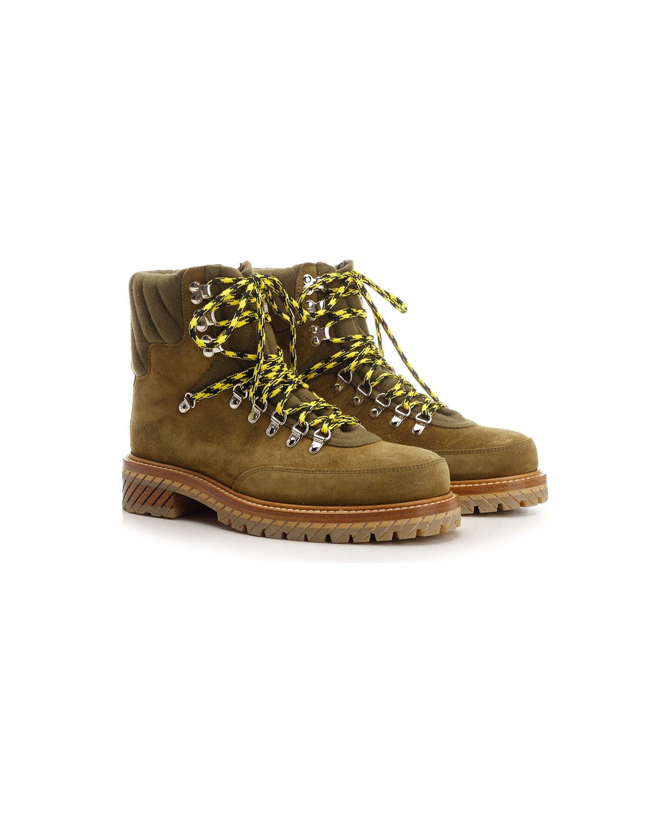 Off-White Suede Ankle Boot - Beige