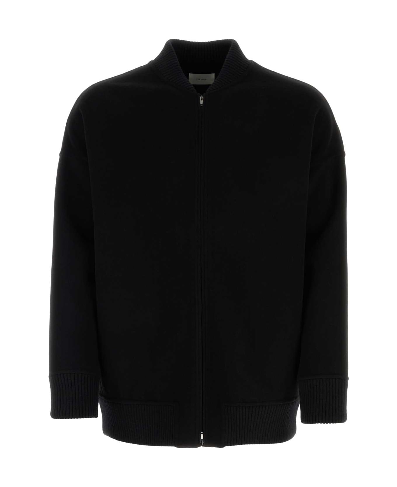 The Row Black Cashmere Daxton Jacket - Black