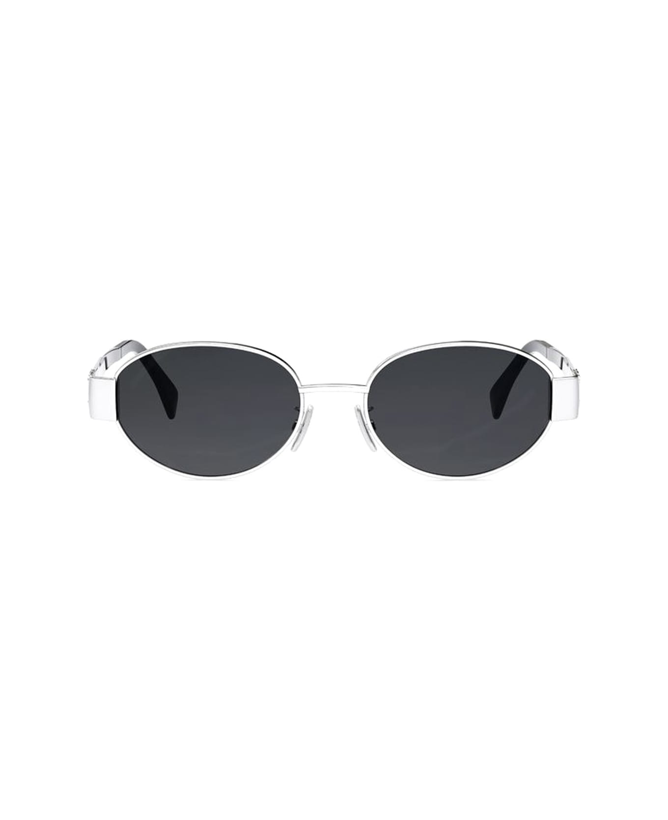 Celine Cl40235u Metal Triomphe 16a Silver Sunglasses - Argento サングラス