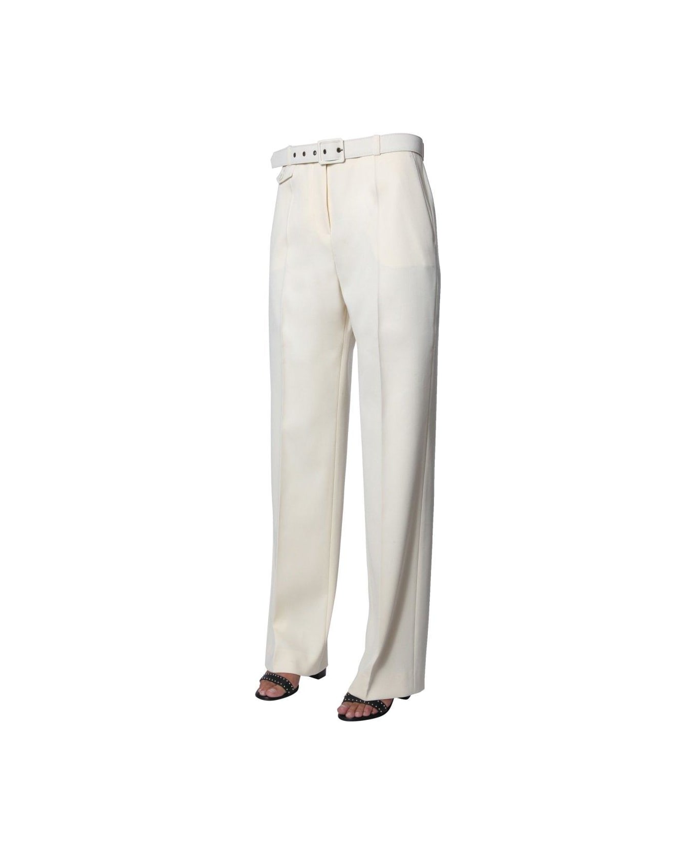 Givenchy Belted Tailored Pants - WHITE