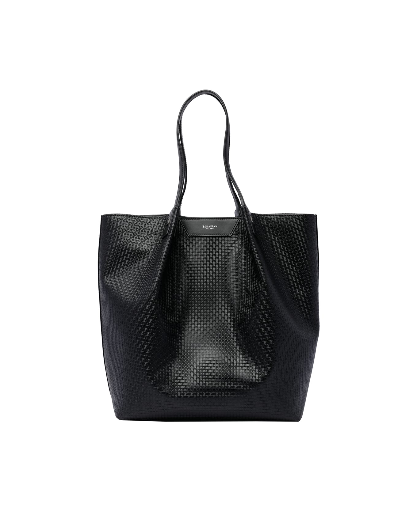 Serapian Vertical Secret Bag Stepan Sust - Black
