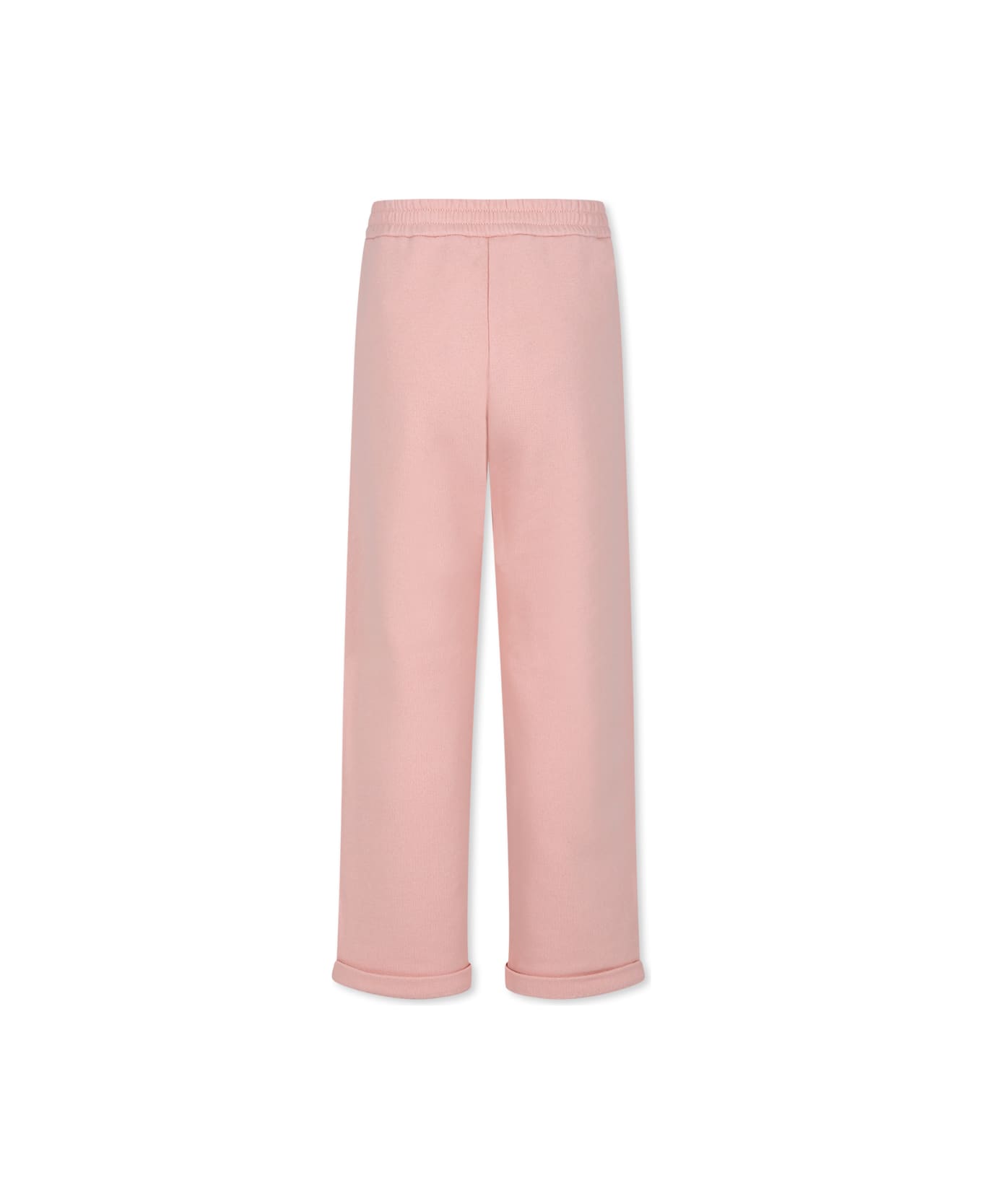 Gucci Pink Trousers For Girl With Web Detail - Pink