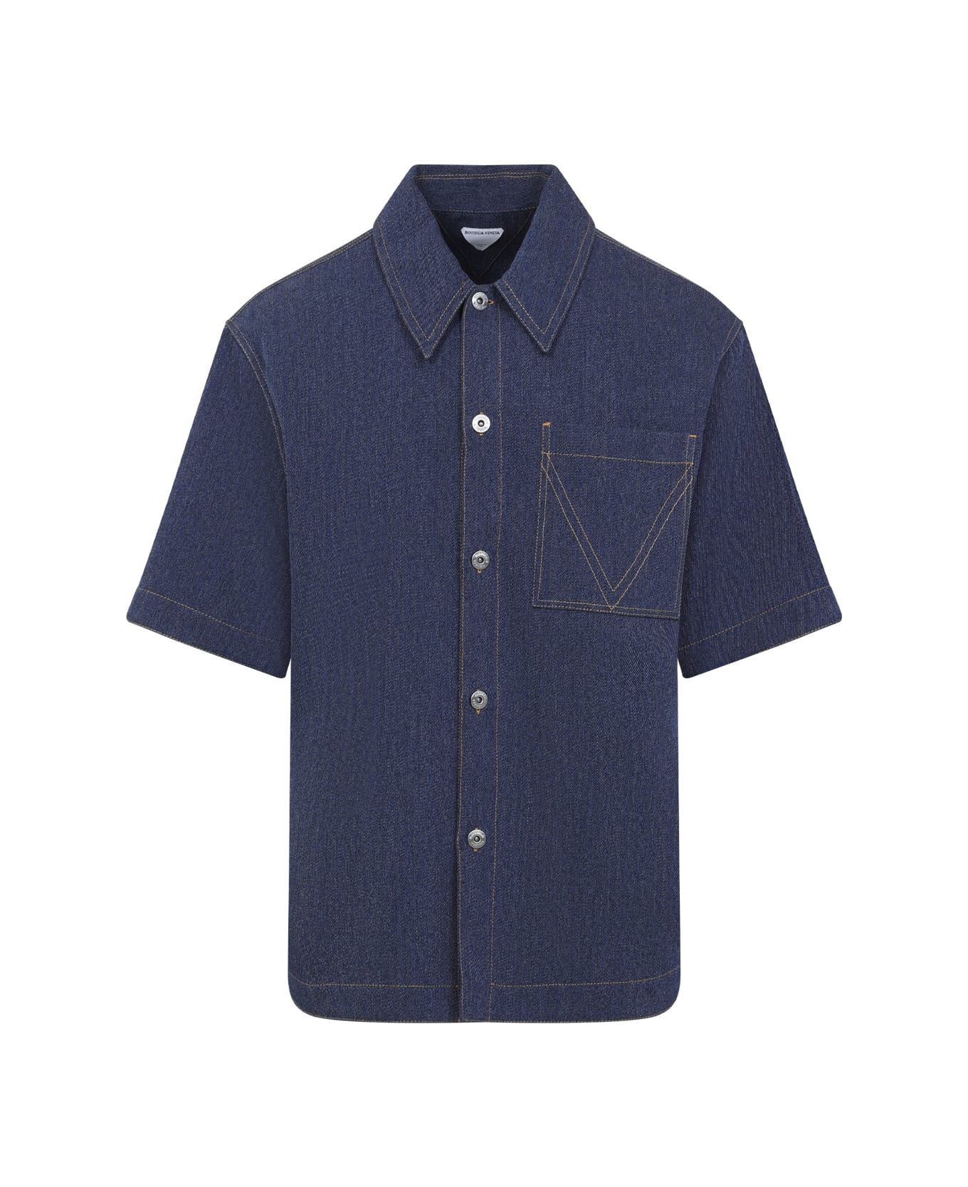 Bottega Veneta Wool Cotton Shirt - Indigo
