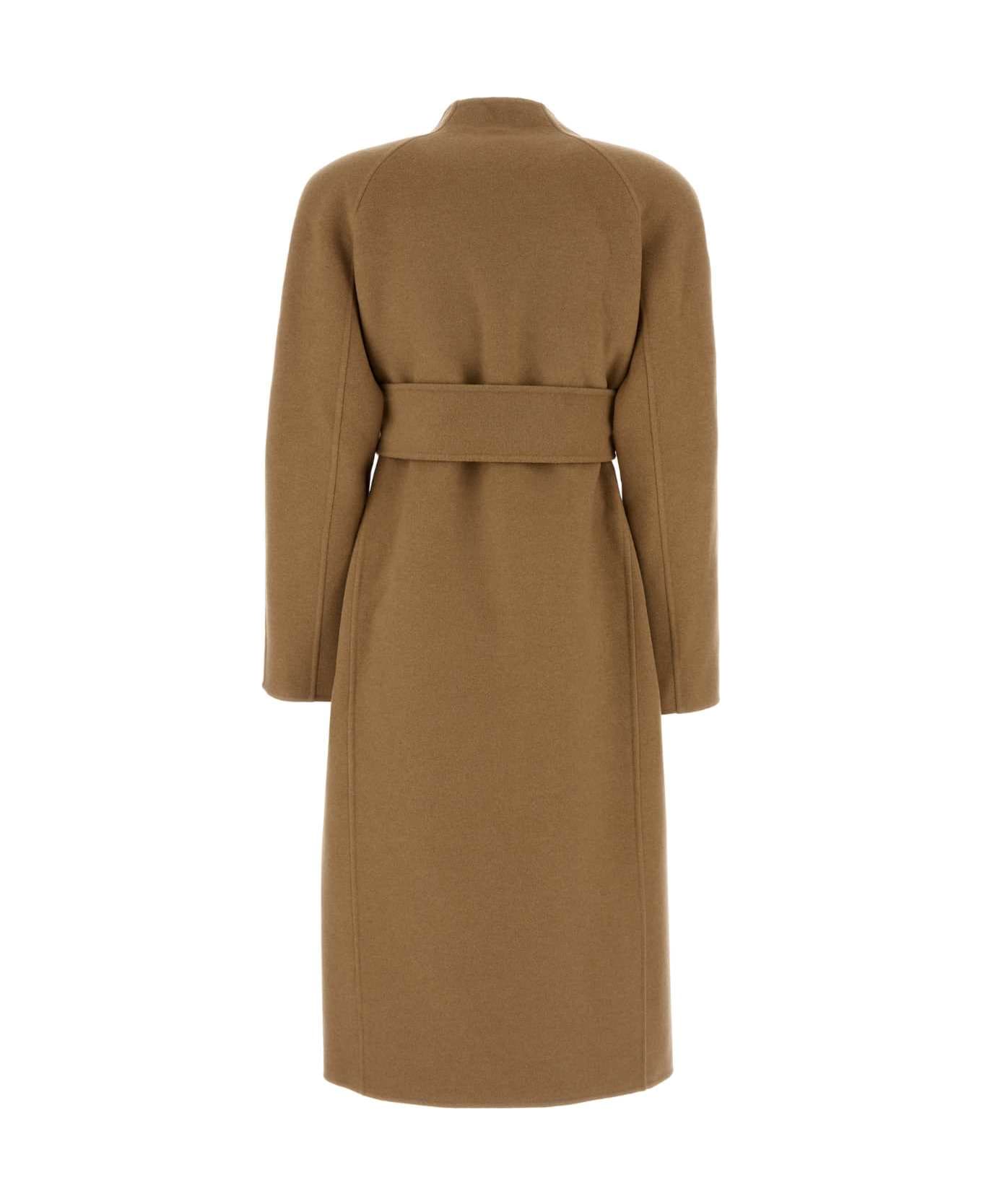 Khaite Camel Wool Deena Coat - CAMEL