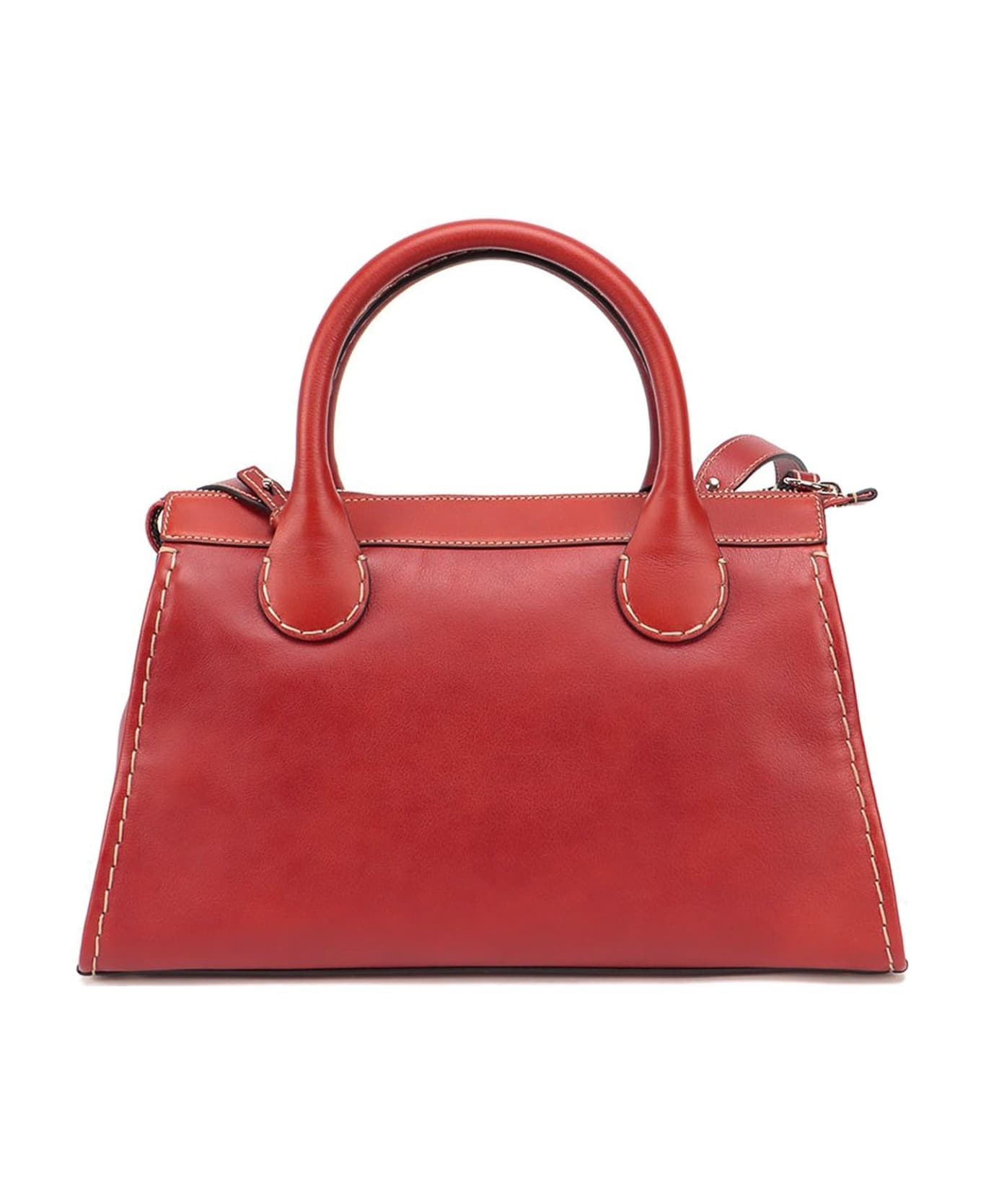 Chloé Edith Leather Tote Bag - Brown