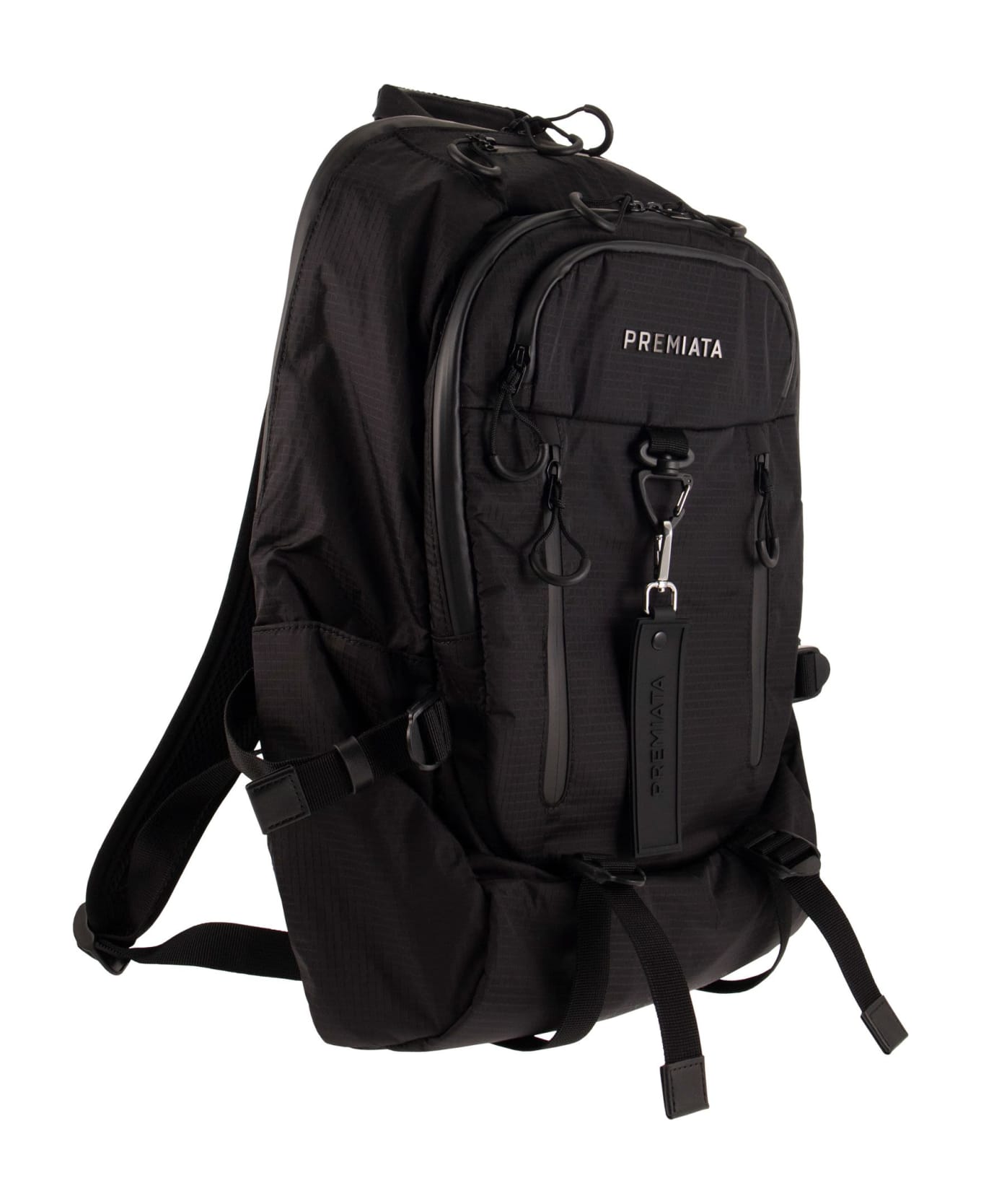 Premiata Ventura - Backpack With Hooks - Black