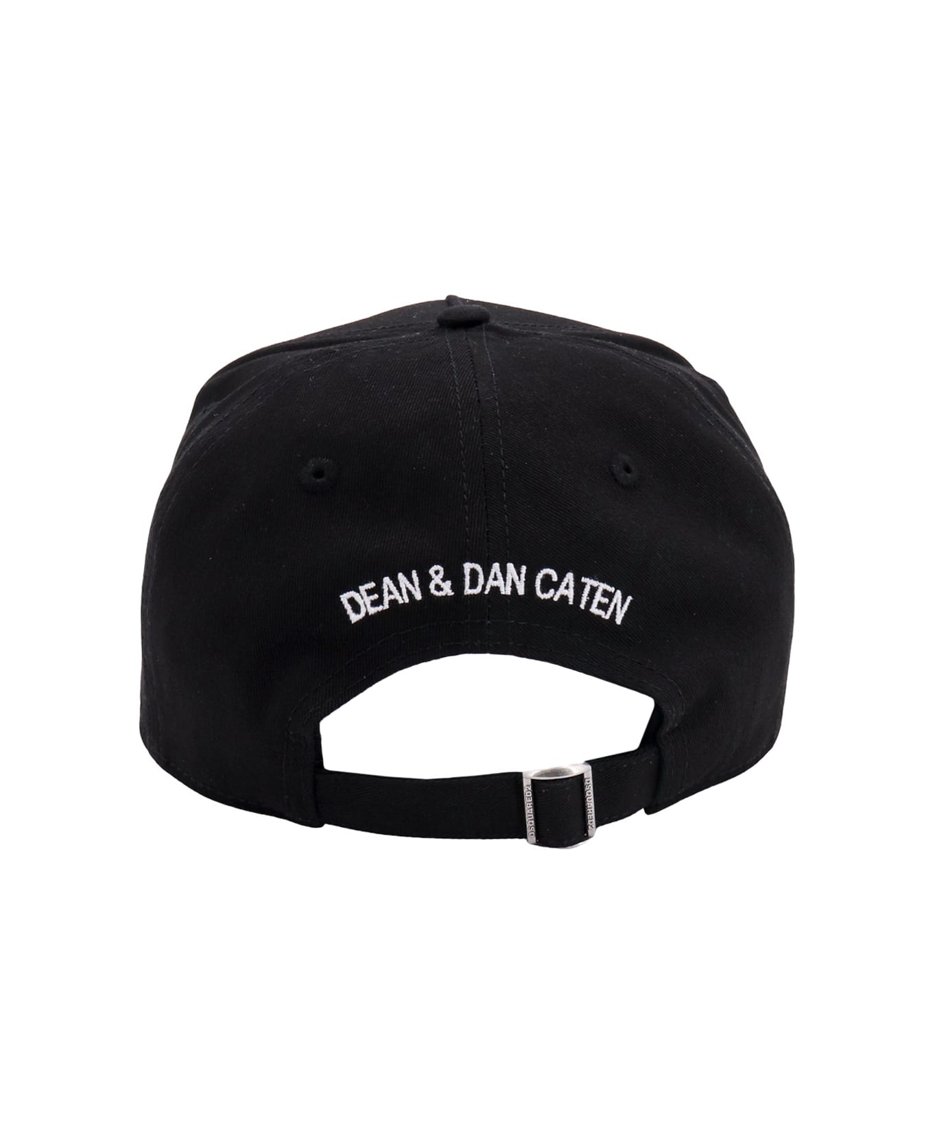 Dsquared2 Baseball Cap With Logo Patch - Black 帽子