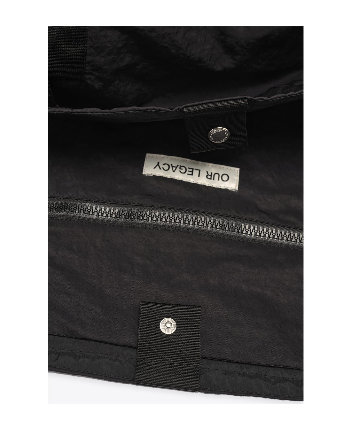Our Legacy Flight Tote Black nylon tote bag - Flight tote - Nero
