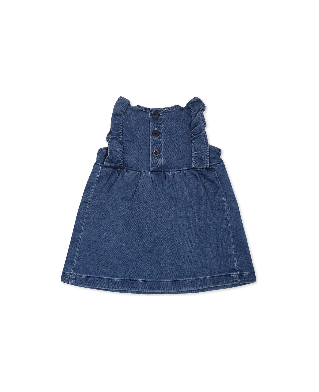 Petit Bateau Denim Dress For Baby Girl - Denim
