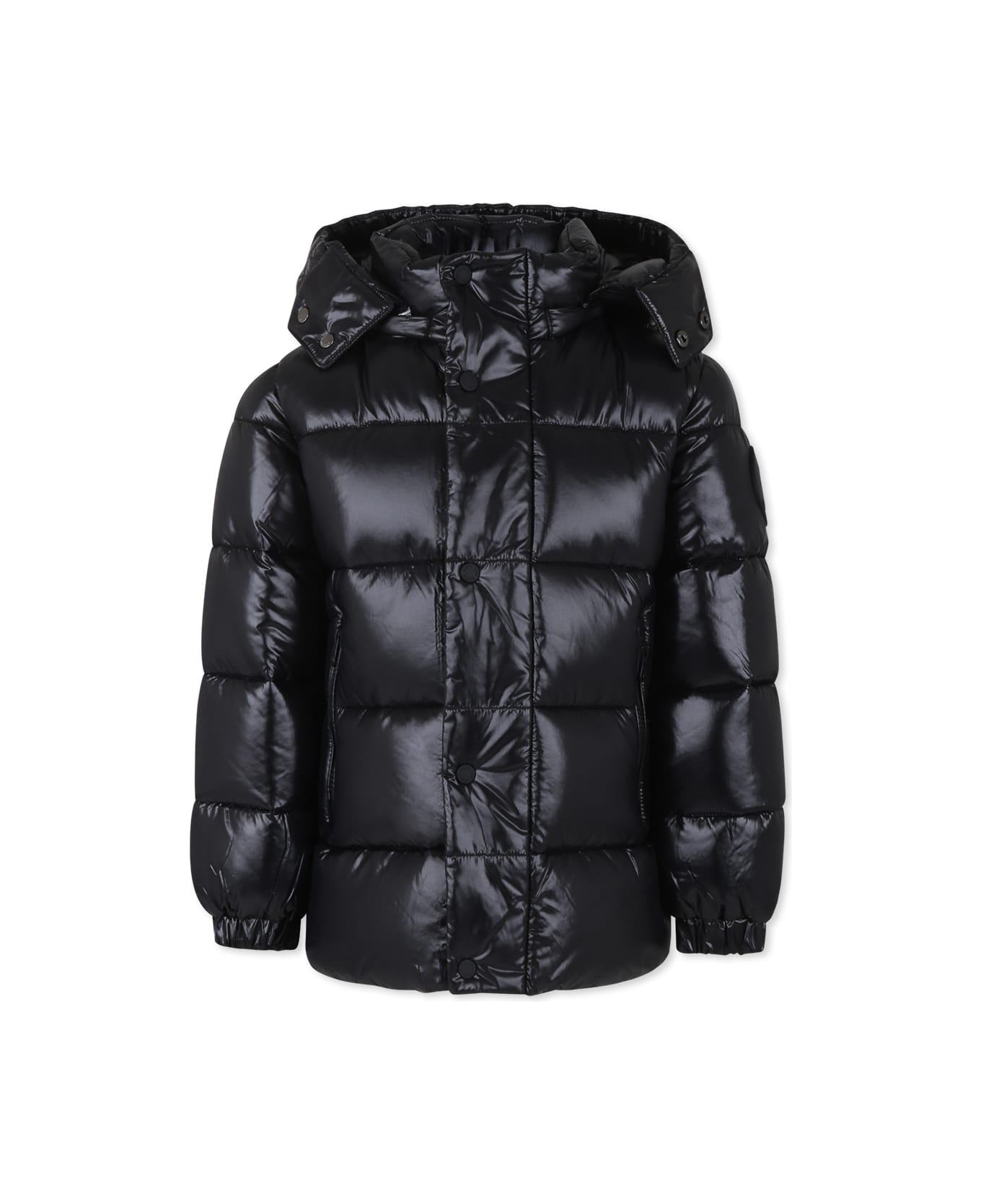Save the Duck Black Down Jacket For Boy - Black