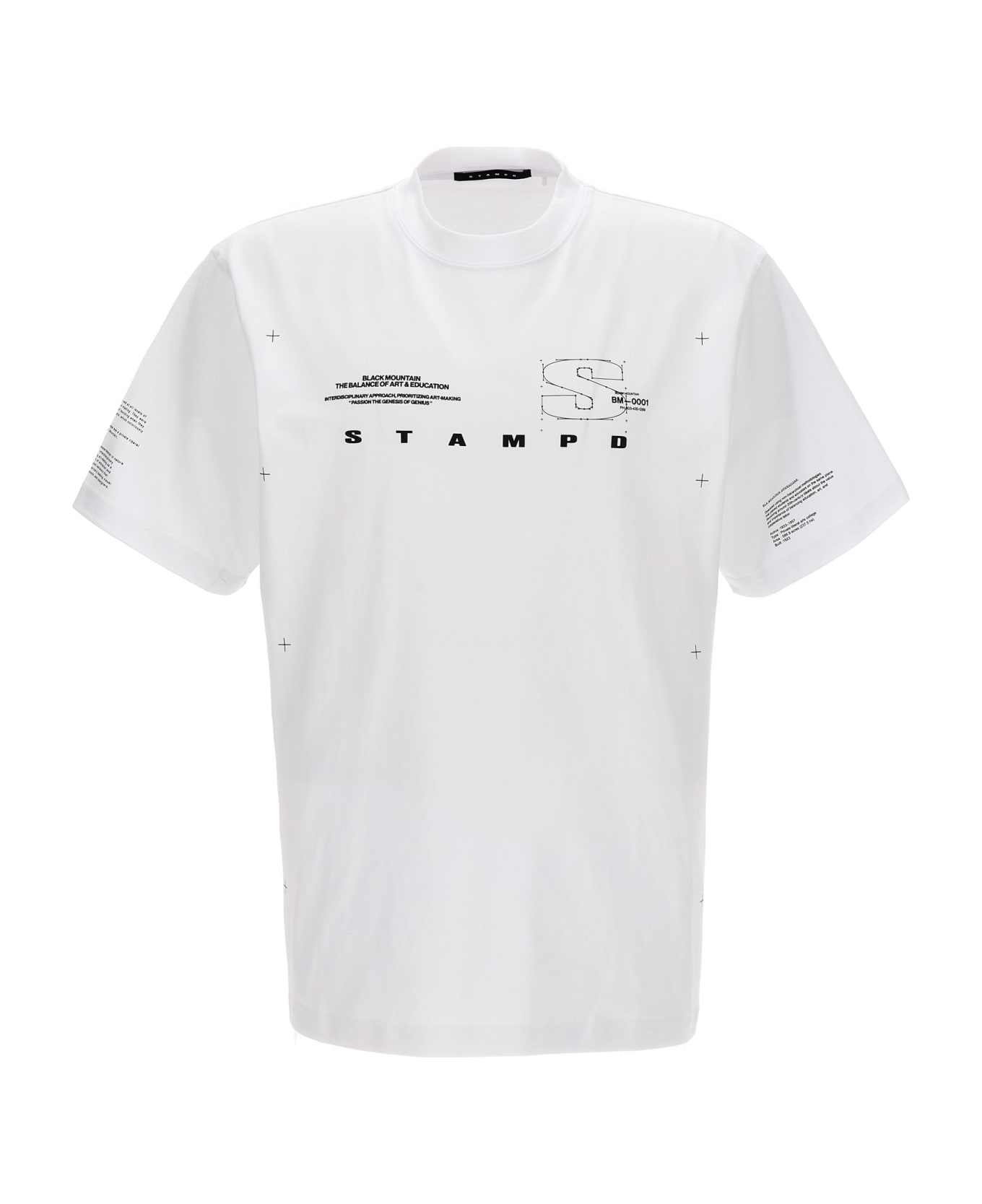 Stampd 'mountain Transit' T-shirt - White/Black シャツ