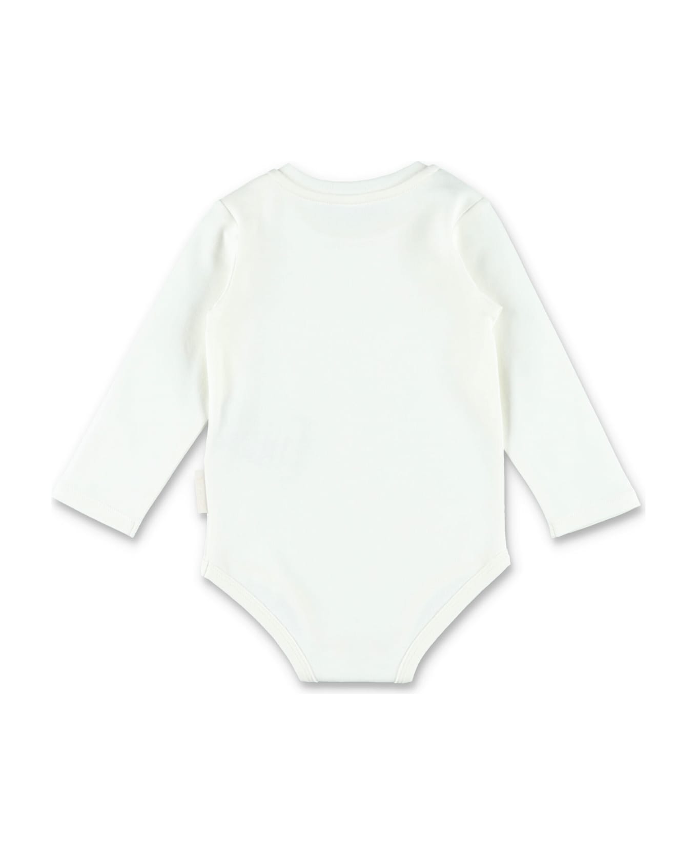 Moncler Kid - Teddy Bear Logo Cotton Set - WHITE