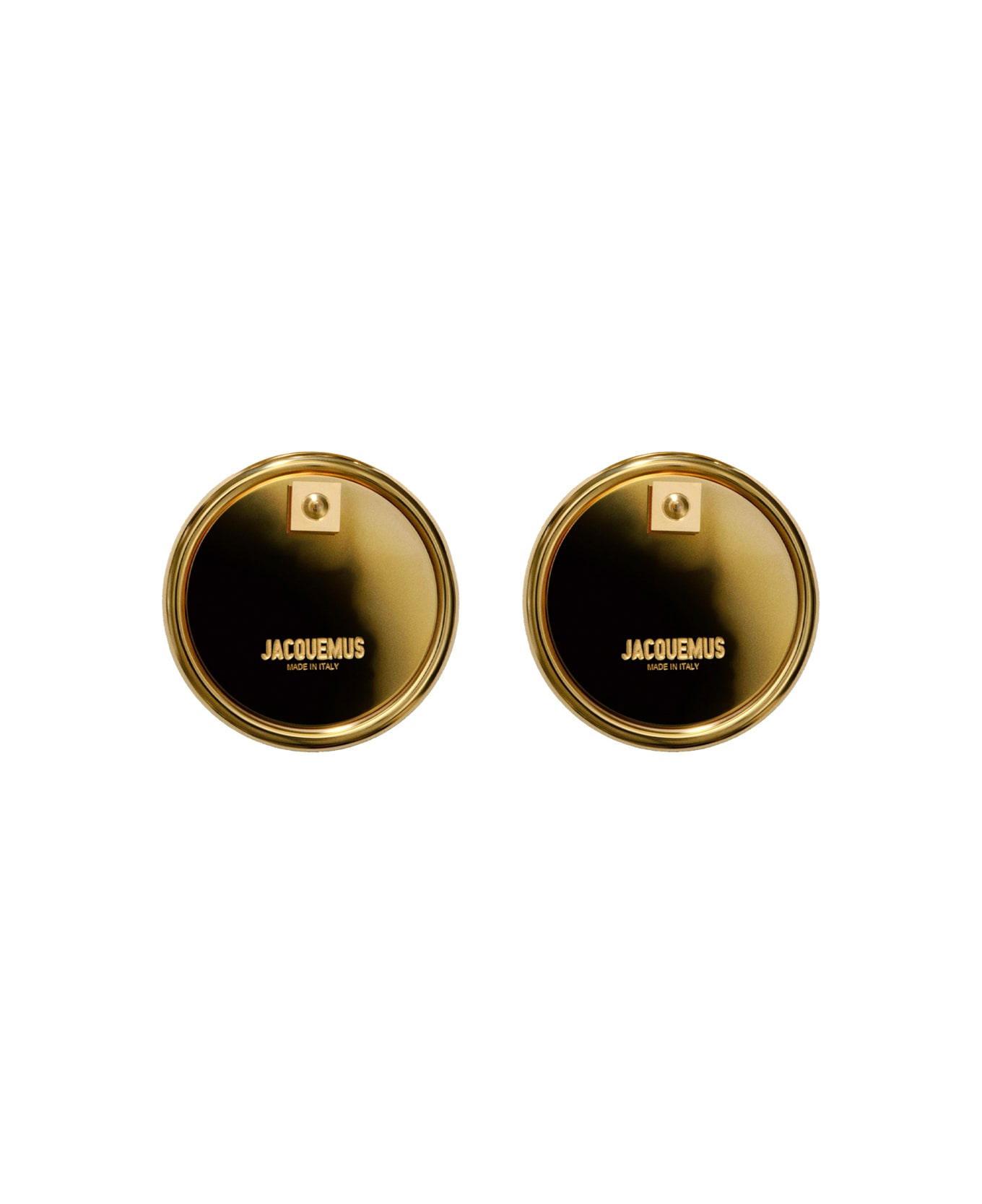 Jacquemus 'les Pendants Rond' Earrings - SILVER / GOLD