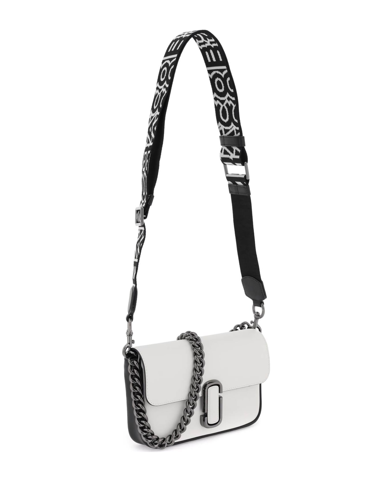 Marc Jacobs 'the J Marc Mini Shoulder Bag' - Black White ショルダーバッグ