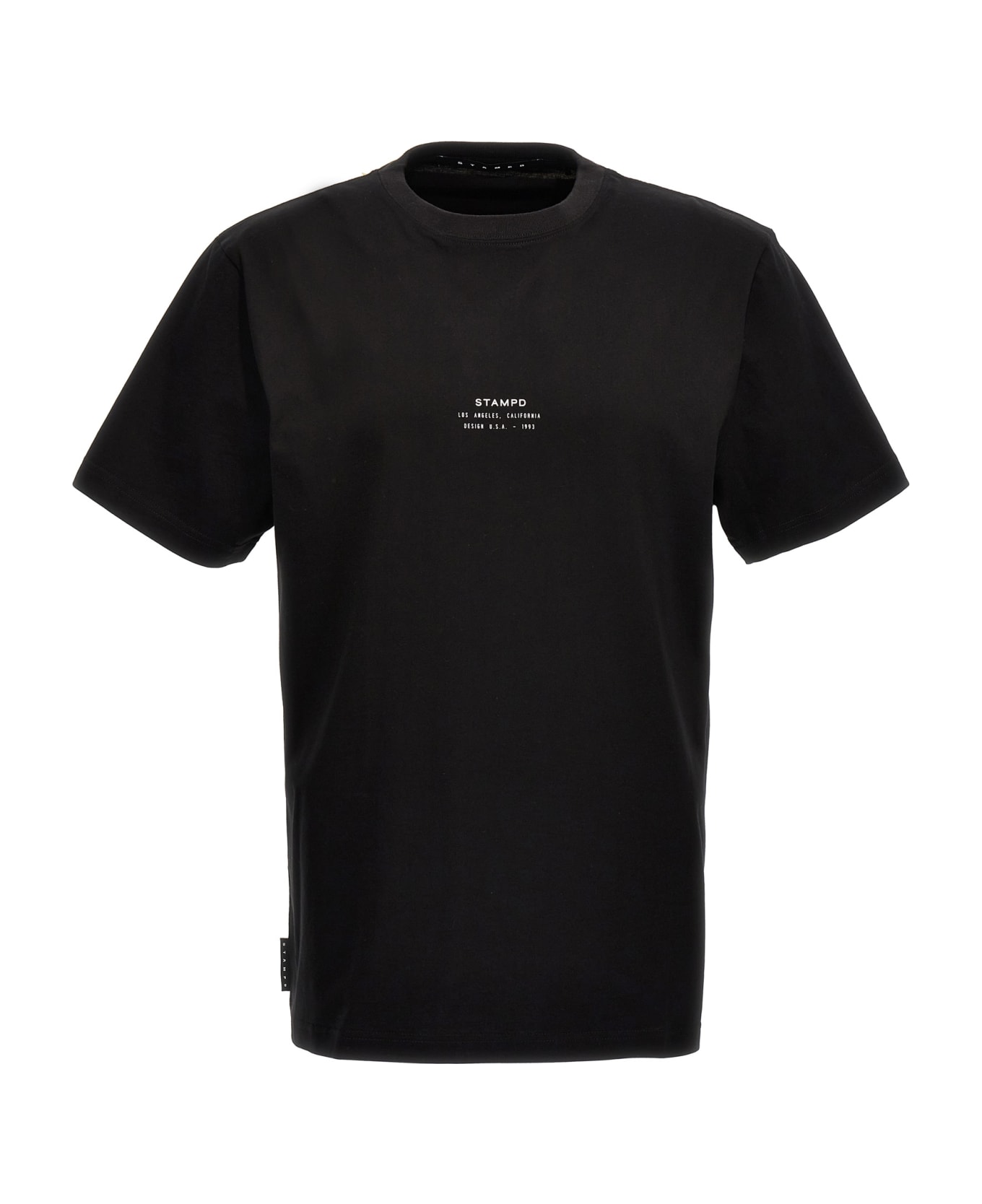 Stampd T-shirt 'stacked Logo' - Black  