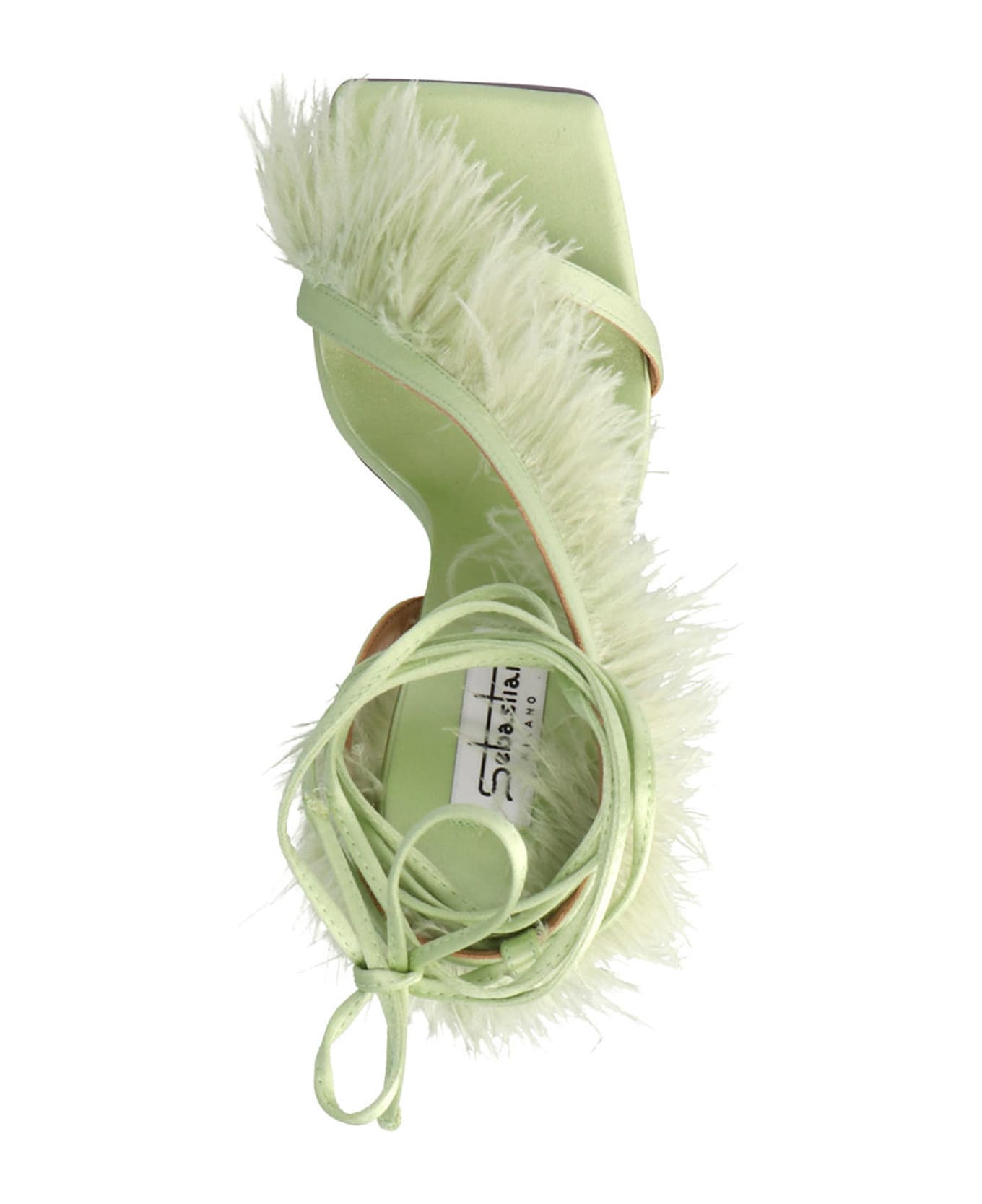 Sebastian Milano 'feather Wrap Sandals - Green サンダル