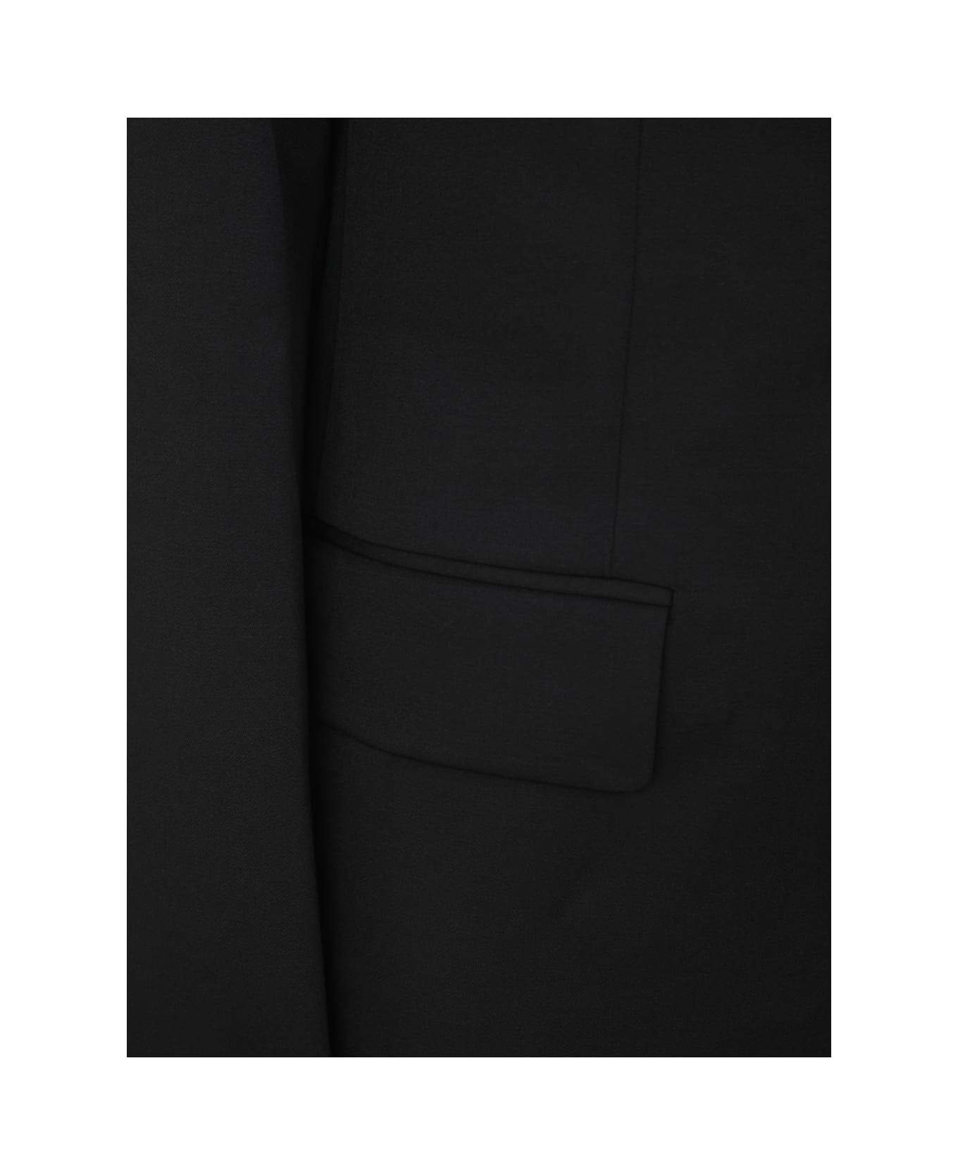 Lanvin Peak Collar Tuxedo Jacket - Black