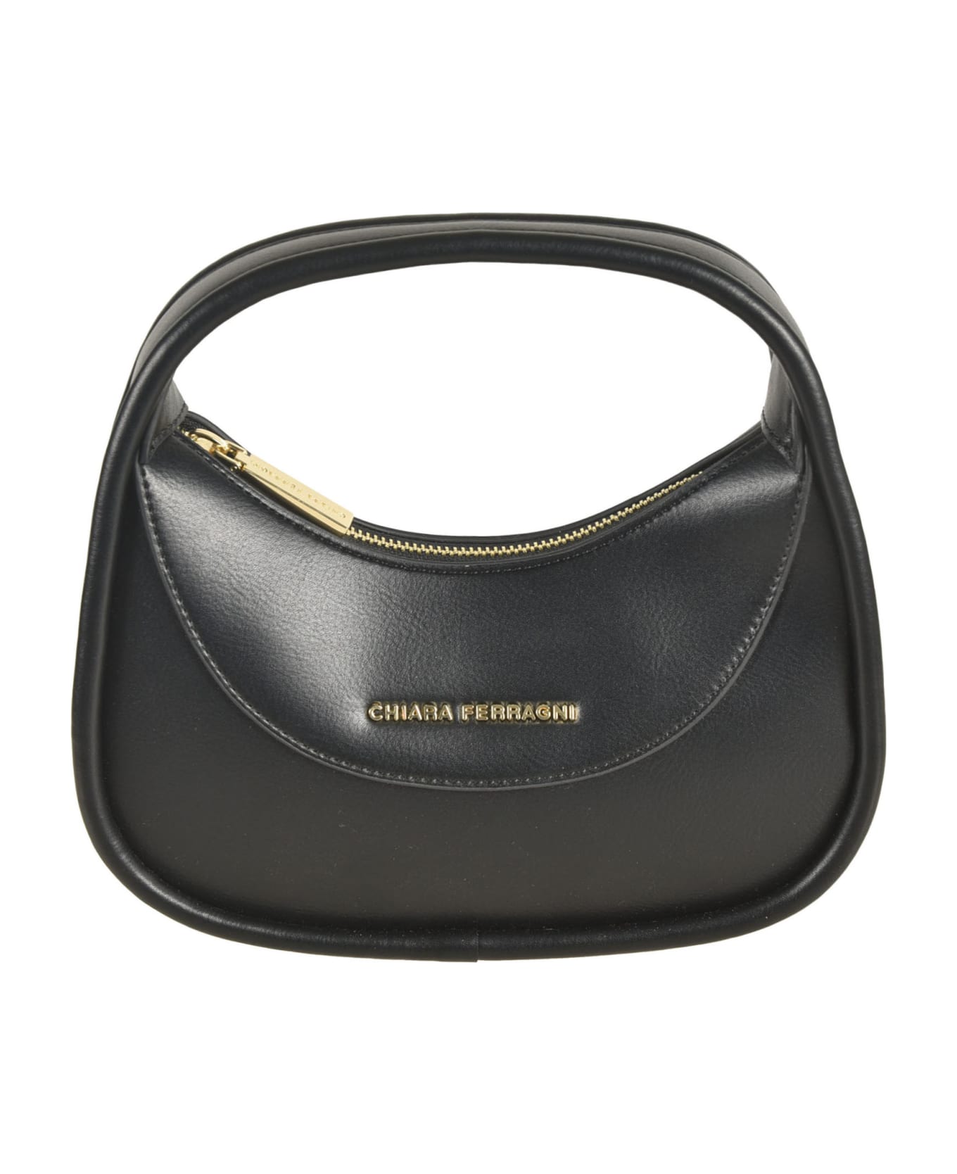 Chiara Ferragni Golden Eye Star Shoulder Bag - Black